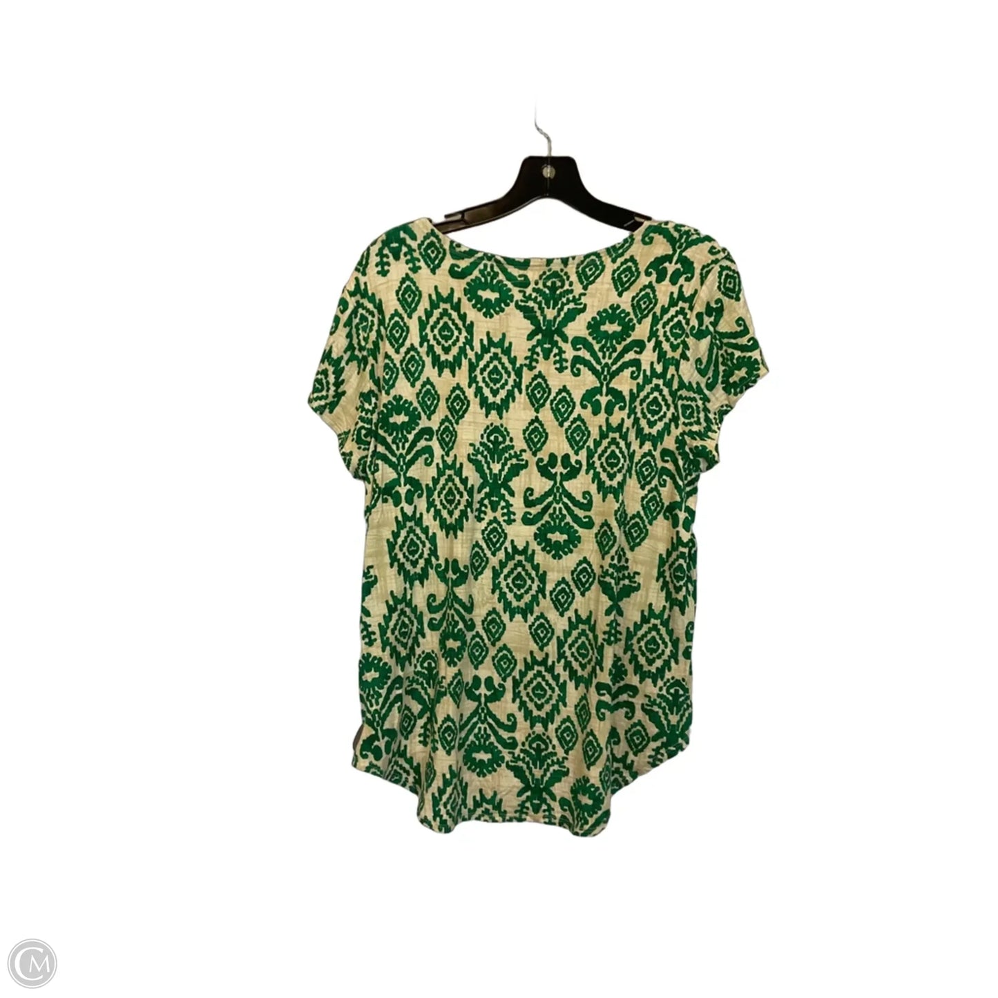 Top Short Sleeve By Cupio In Green, Size: L