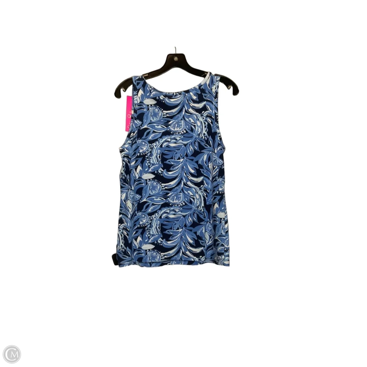 Top Sleeveless Designer By Lilly Pulitzer In Blue, Size: M