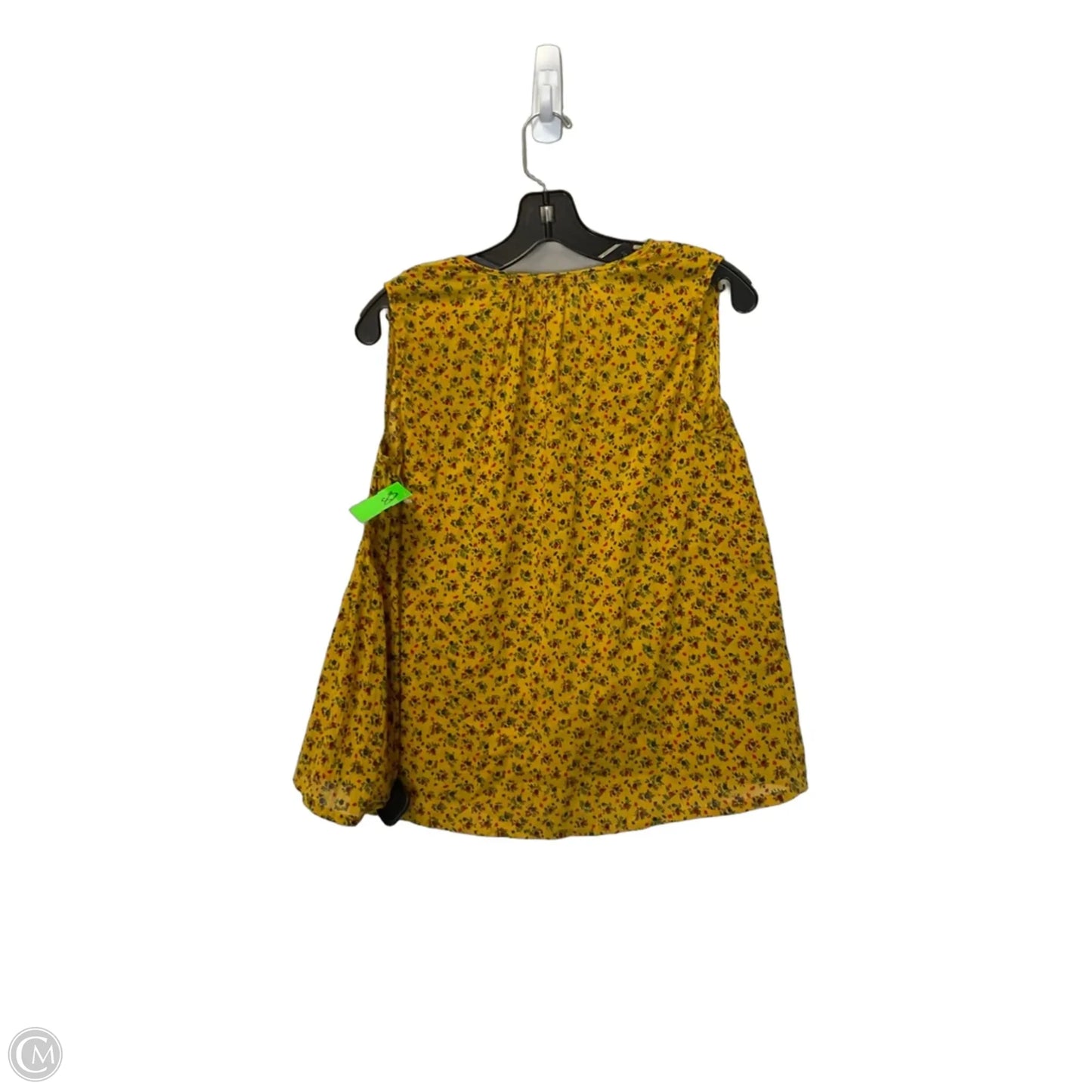 Top Sleeveless By Madewell In Yellow, Size: Xs