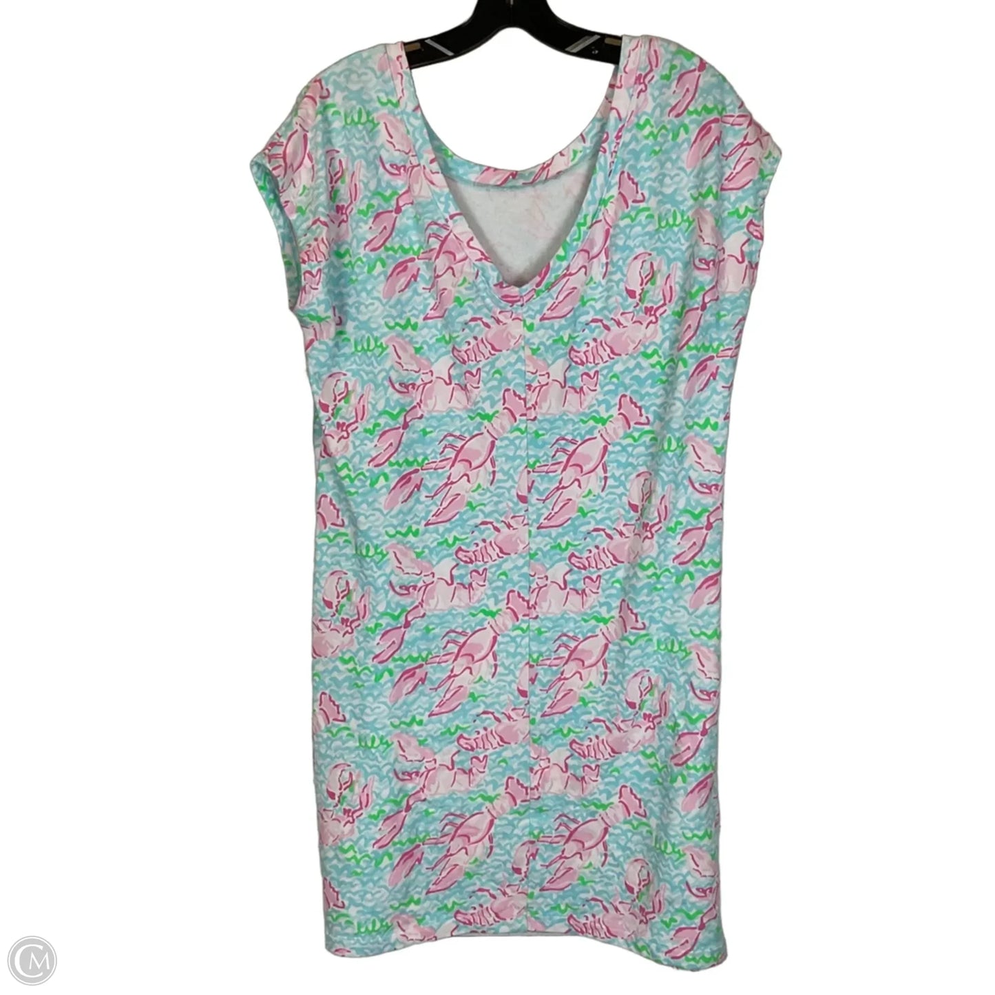 Dress Designer By Lilly Pulitzer In Blue & Pink, Size: L