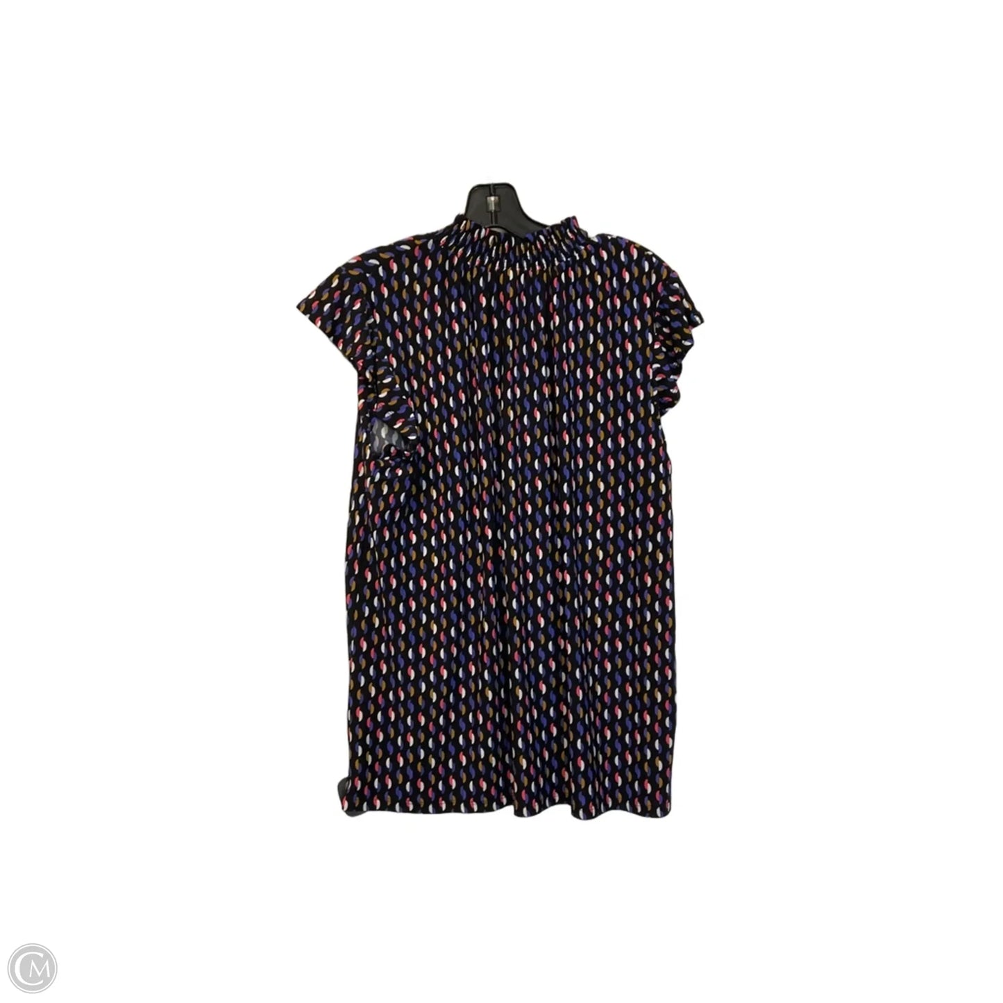 Top Short Sleeve By Anne Klein In Black & Pink, Size: L