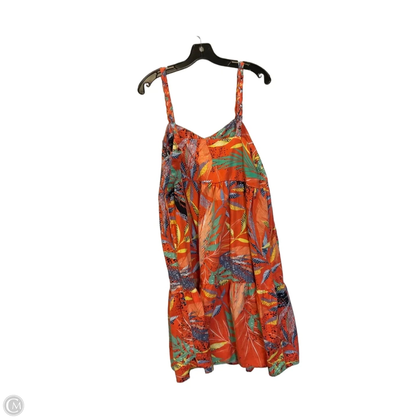 Dress Casual Short By Beachlunchlounge In Orange, Size: L