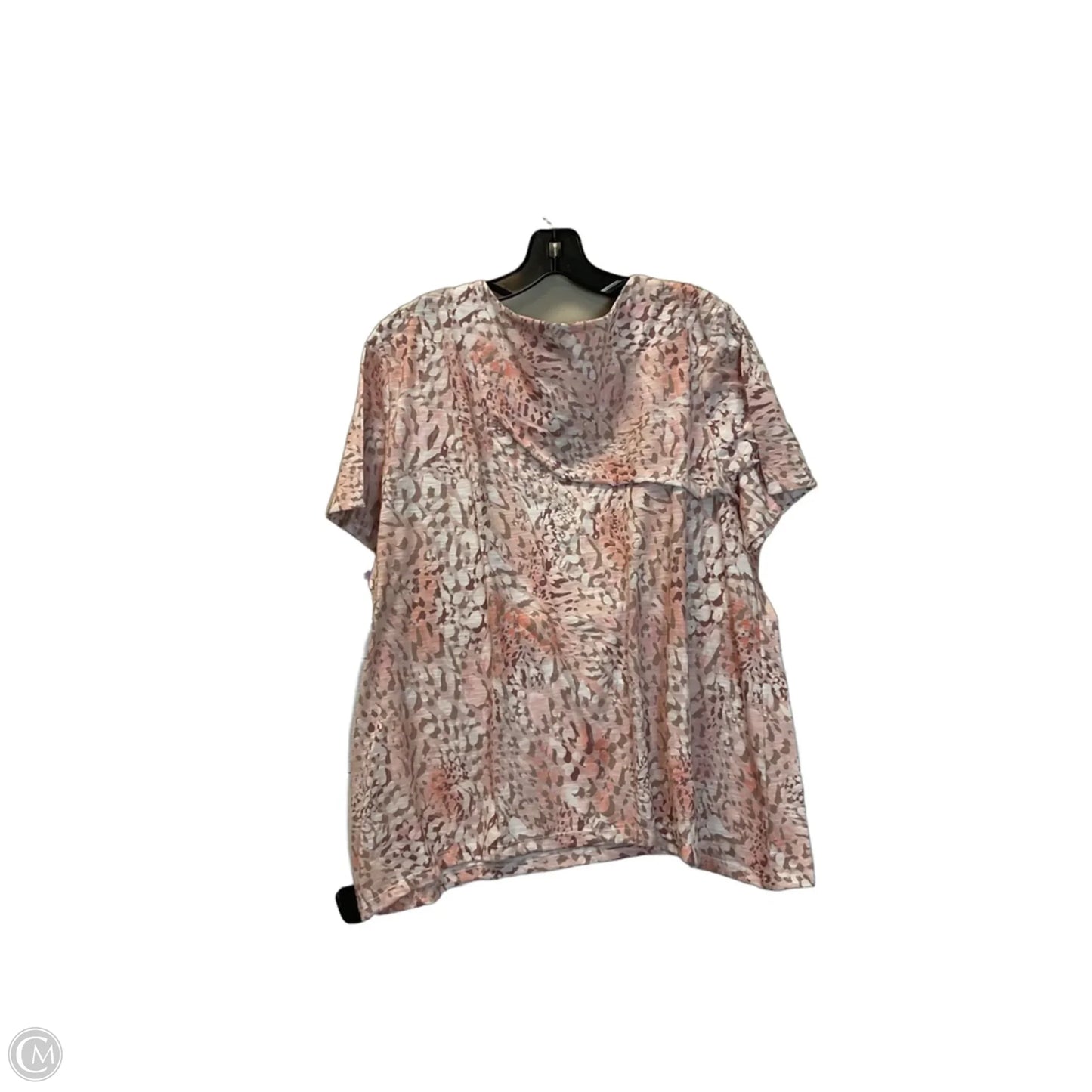 Top Short Sleeve By Alfred Dunner In Pink, Size: Xl