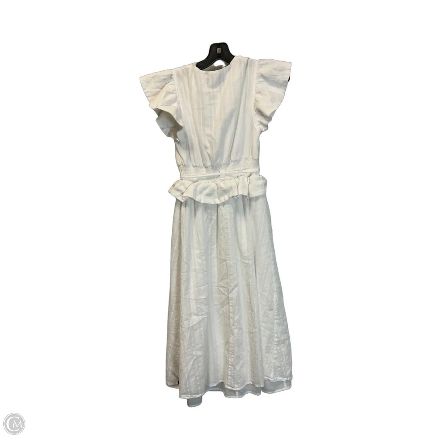 Dress Casual Midi By Clothes Mentor In White, Size: Xs