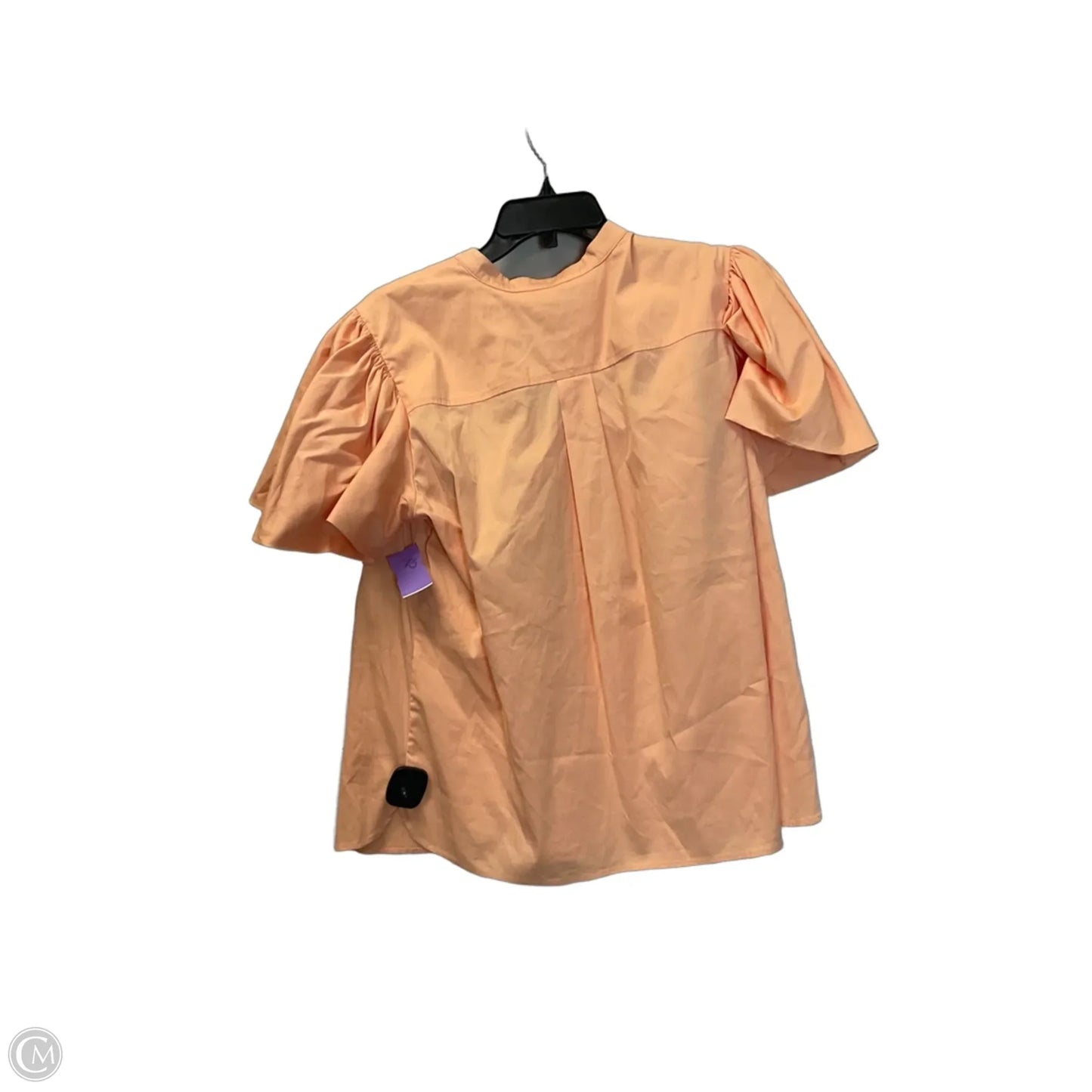 Top Short Sleeve By Chicos In Peach, Size: Xl