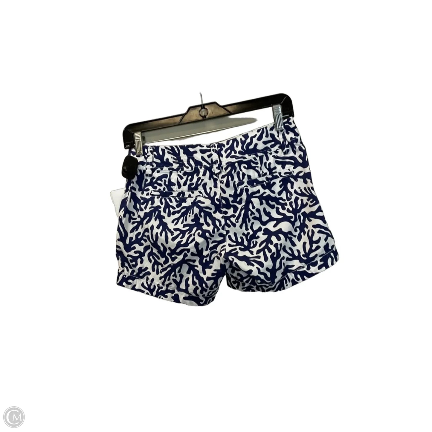 Shorts Designer By Lilly Pulitzer In Blue & White, Size: 0p