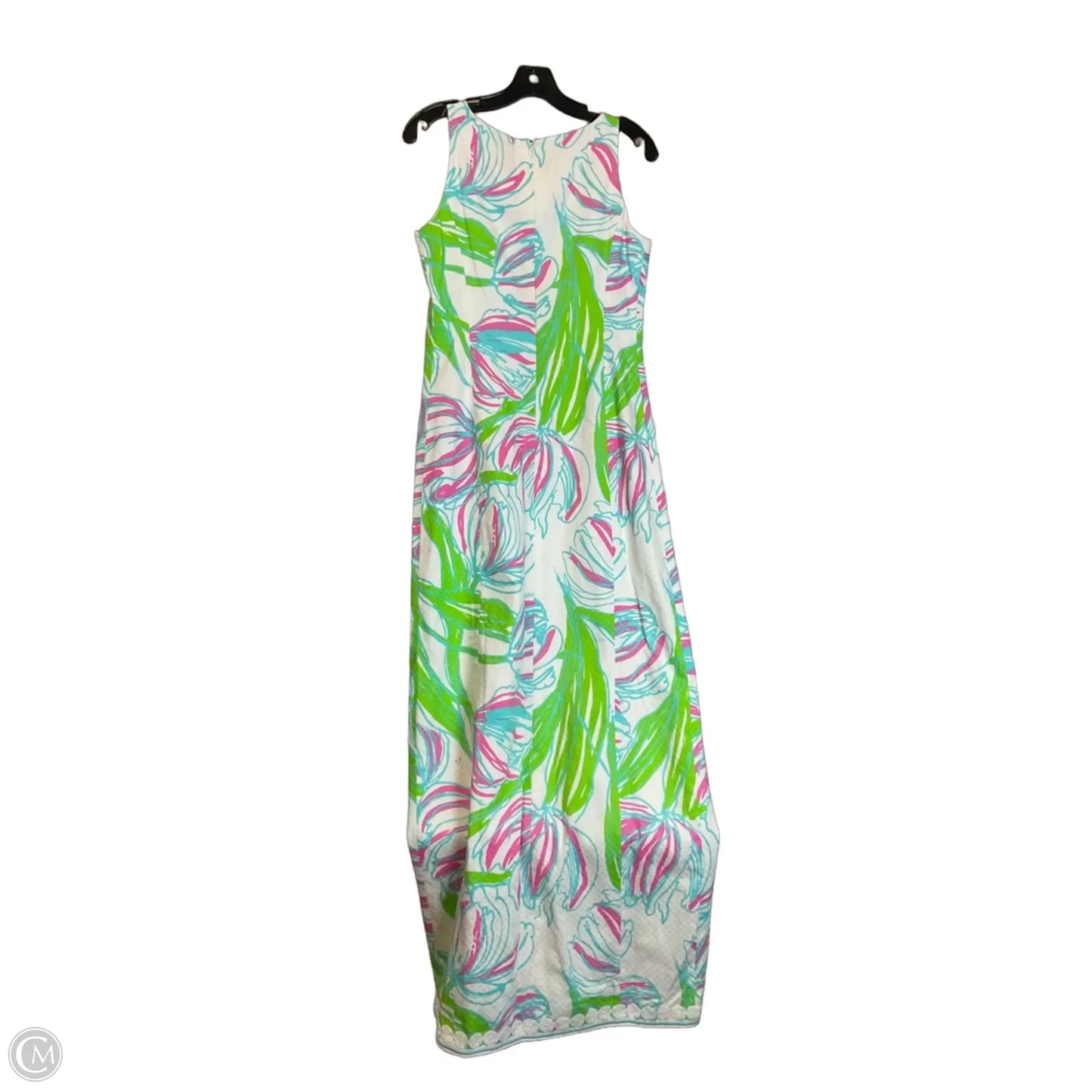 Dress Designer By Lilly Pulitzer In Blue & Green, Size: 4