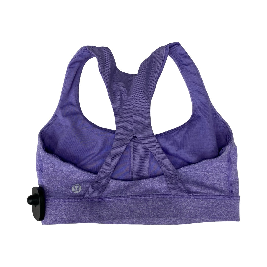 Athletic Bra By Lululemon In Purple, Size:4