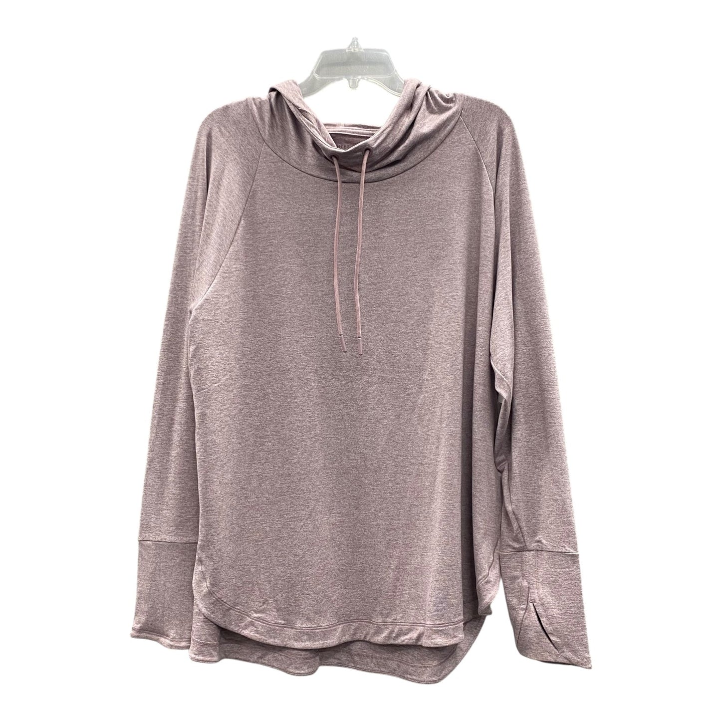 Athletic Top Ls Hoodie By Athleta In Purple, Size:1X