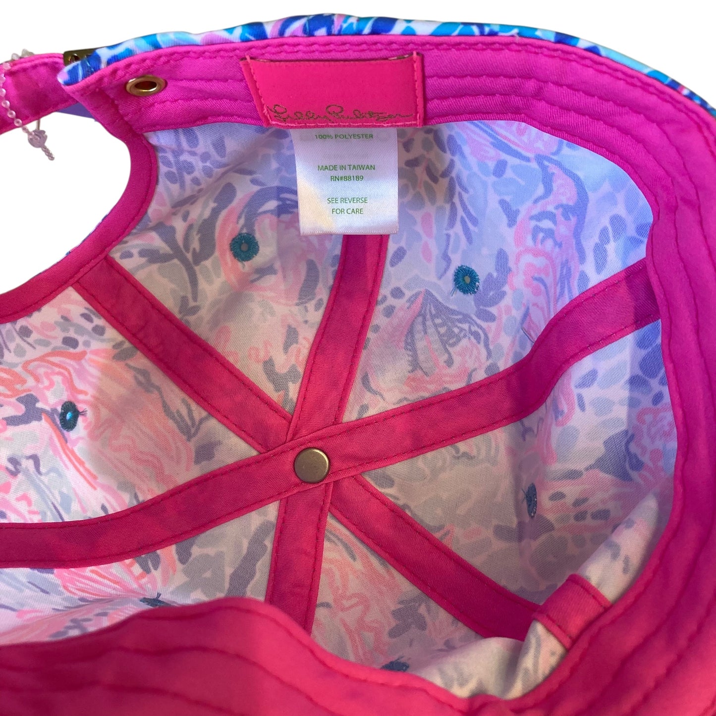 Hat Designer By Lilly Pulitzer In Blue & Pink