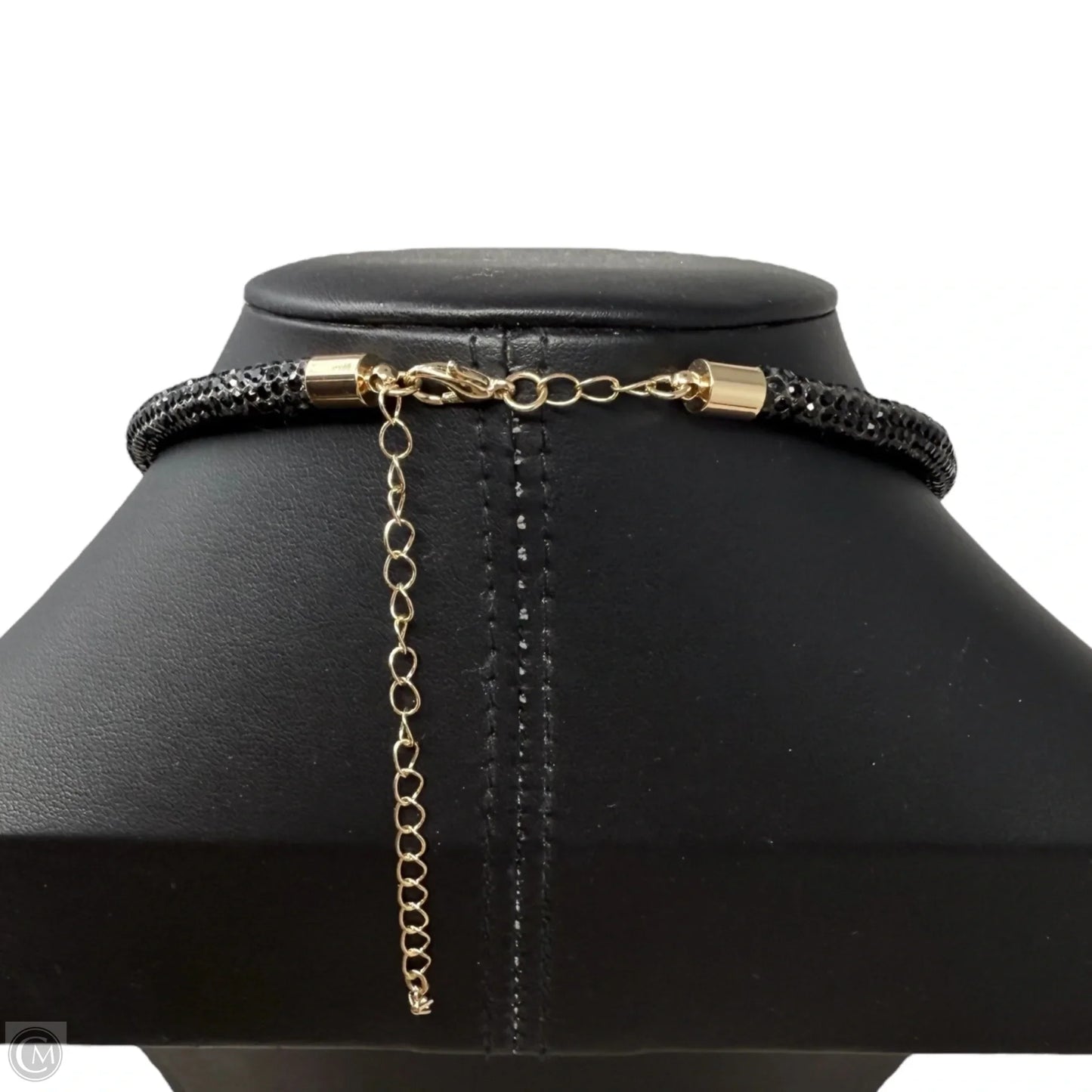 Infinity Lights Crystal Choker Necklace & Hoop Earrings Set, Size: 02 Piece Set