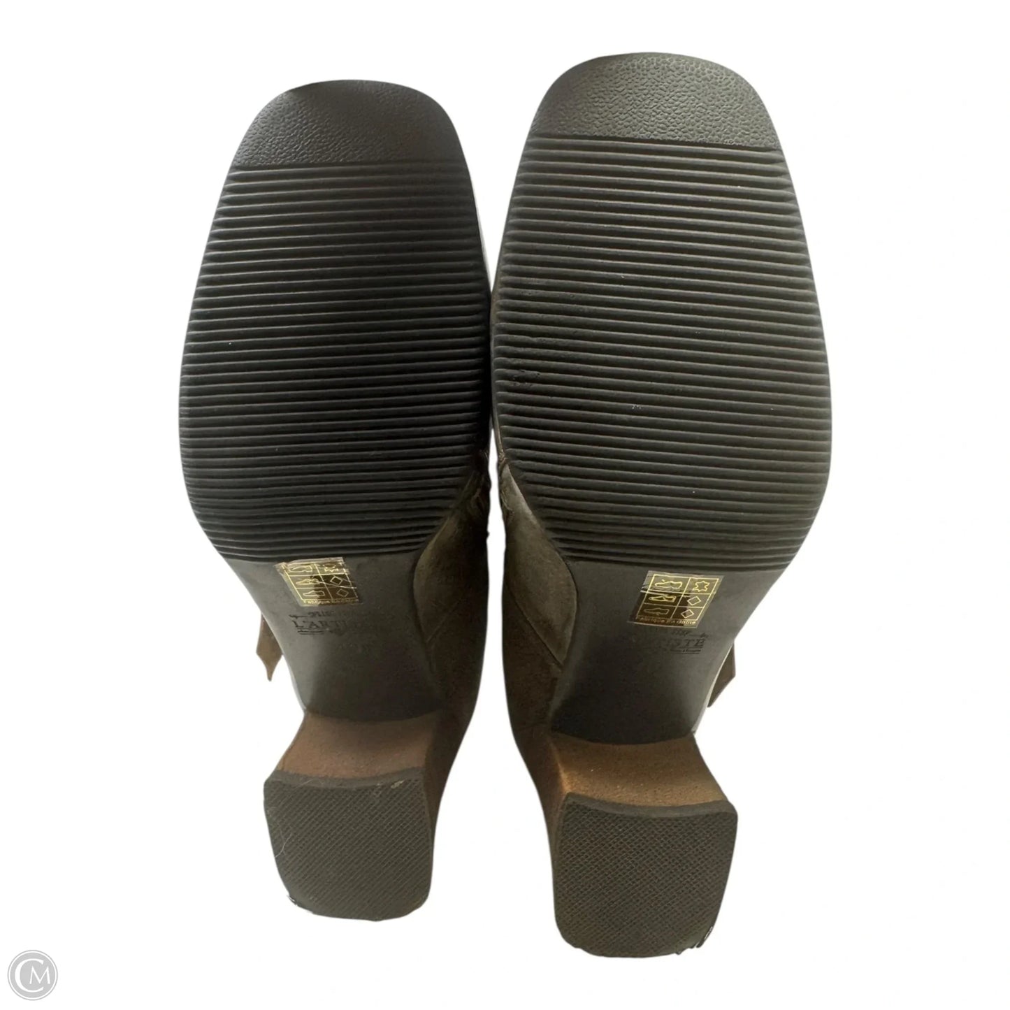 Boots Mid-calf Heels By LARTISTE In Grey, Size: 9
