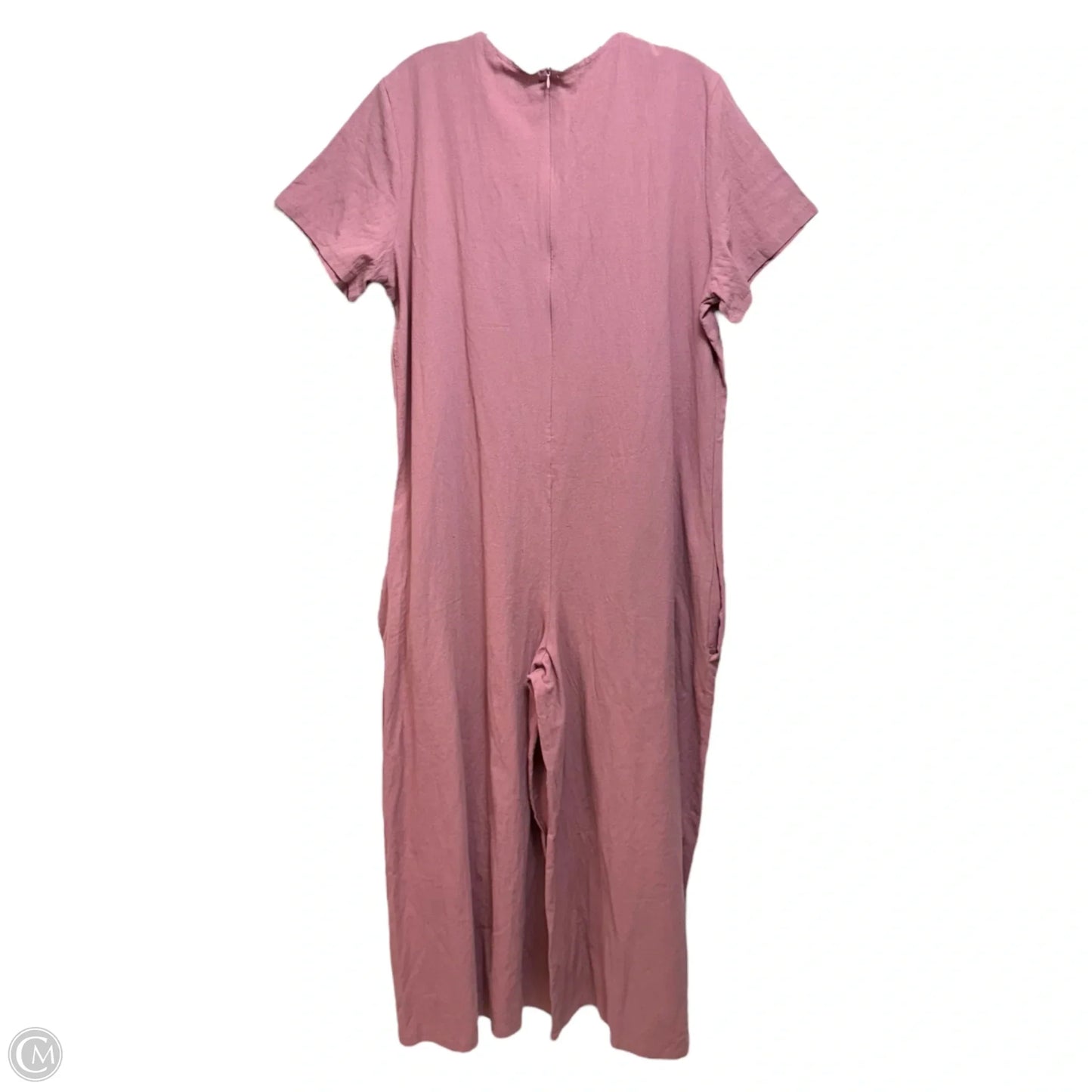 Jumpsuit By Floral Blooming In Pink, Size: Xxl