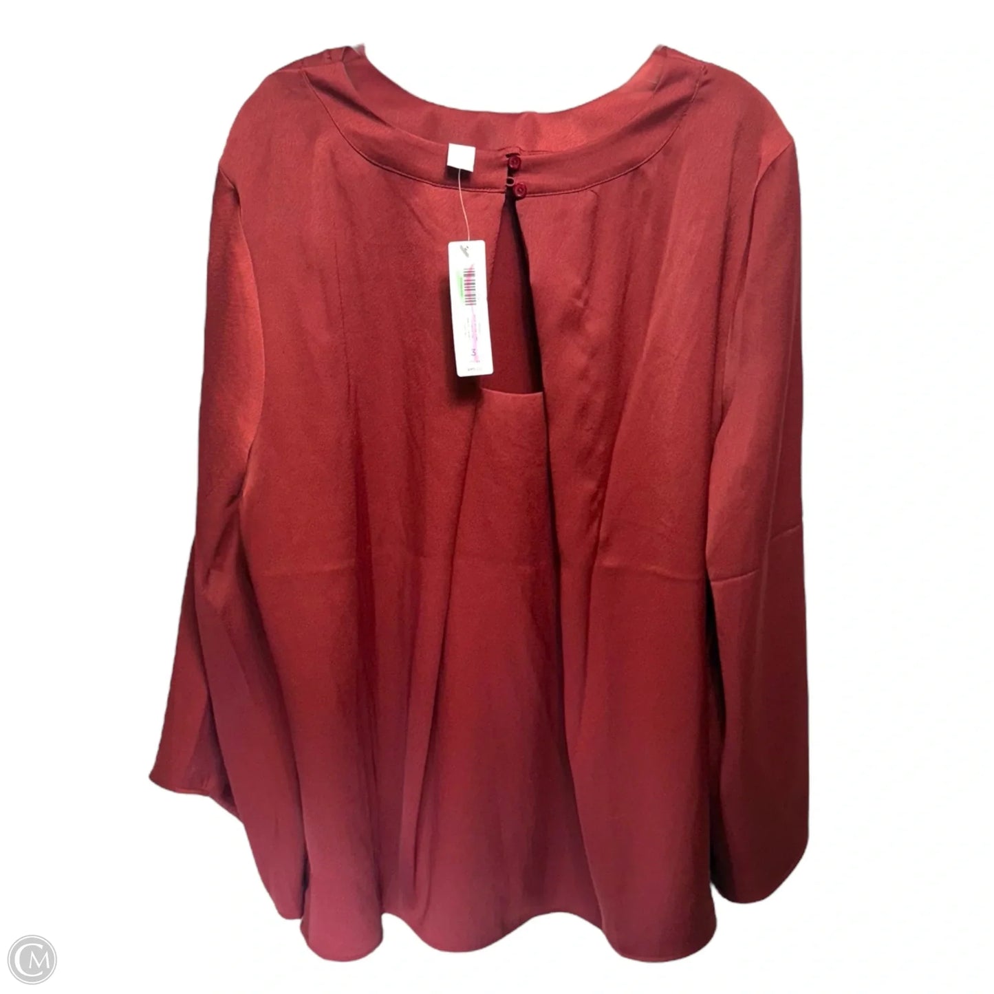 Back Detail Tunic Top By Chicos In Bright Cherry, Size: Xl