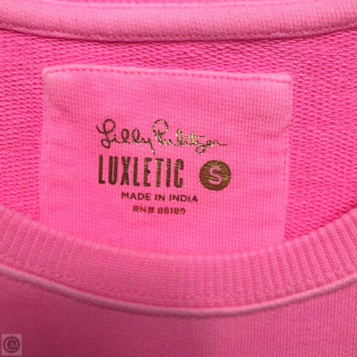 Beach Comber Pullover Sweatshirt Designer By Luxletic Lilly Pulitzer In Pink, Size: S