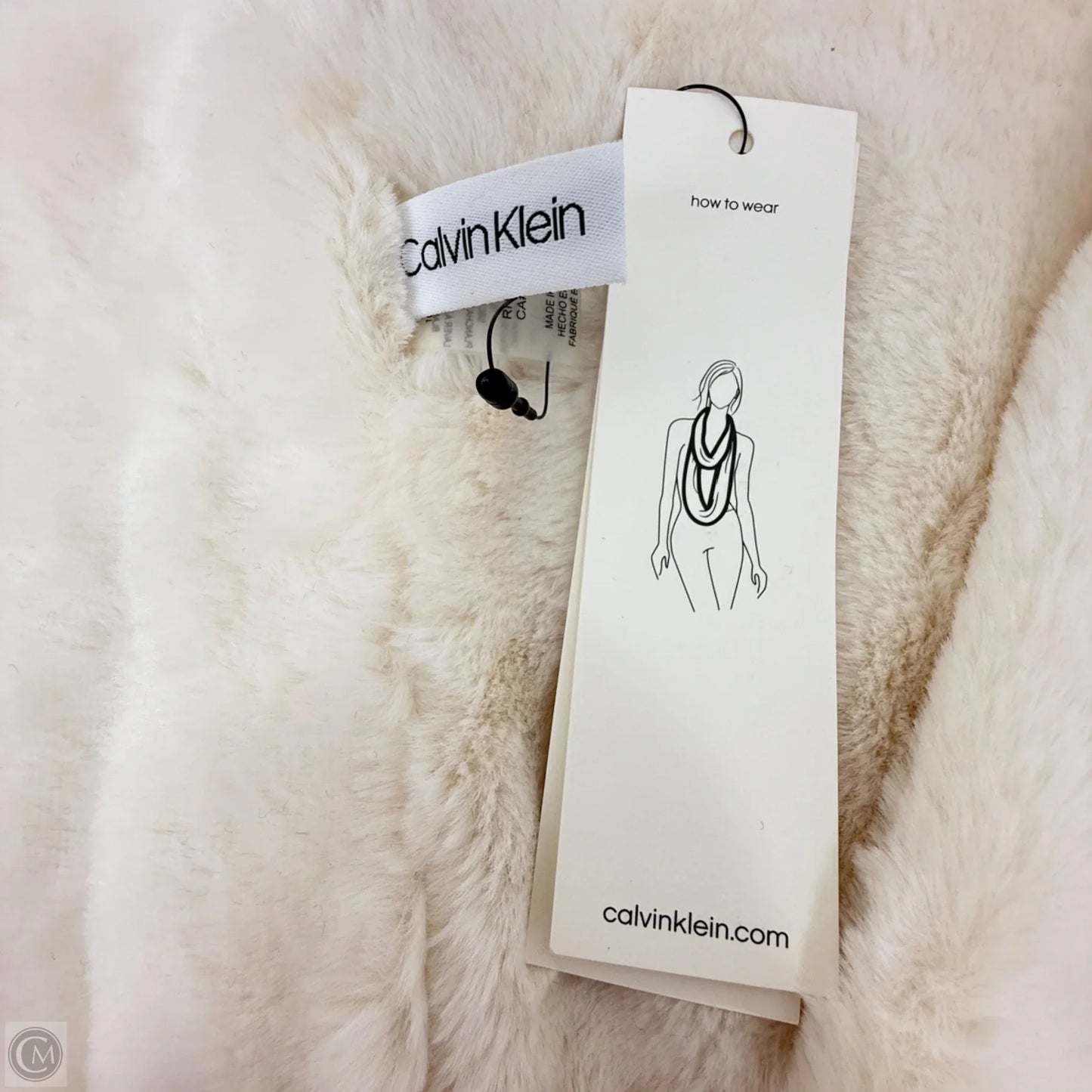 Faux Fur Infinity LoopScarf By Calvin Klein