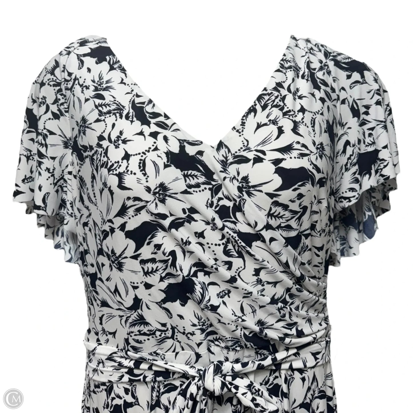 Dress Casual Midi By Lauren By Ralph Lauren In Floral Print, Size: 14