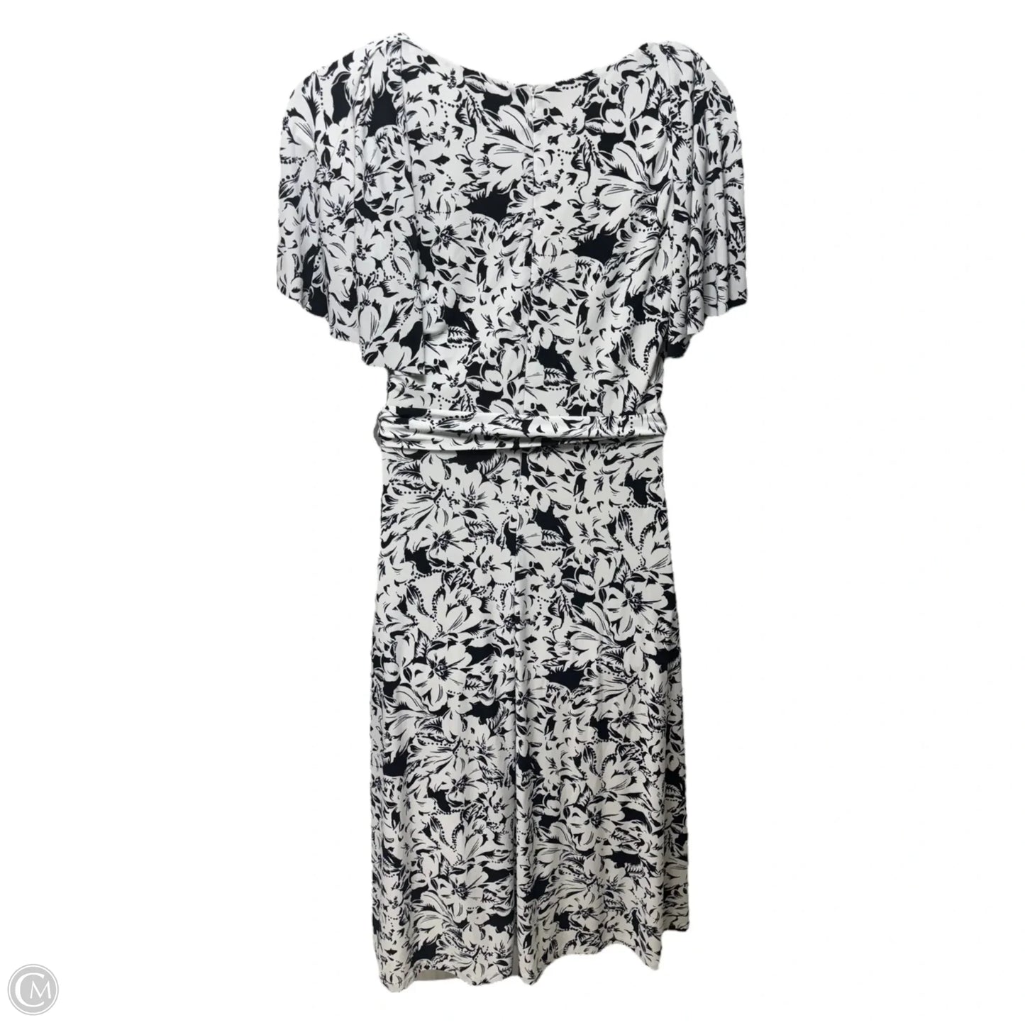 Dress Casual Midi By Lauren By Ralph Lauren In Floral Print, Size: 14