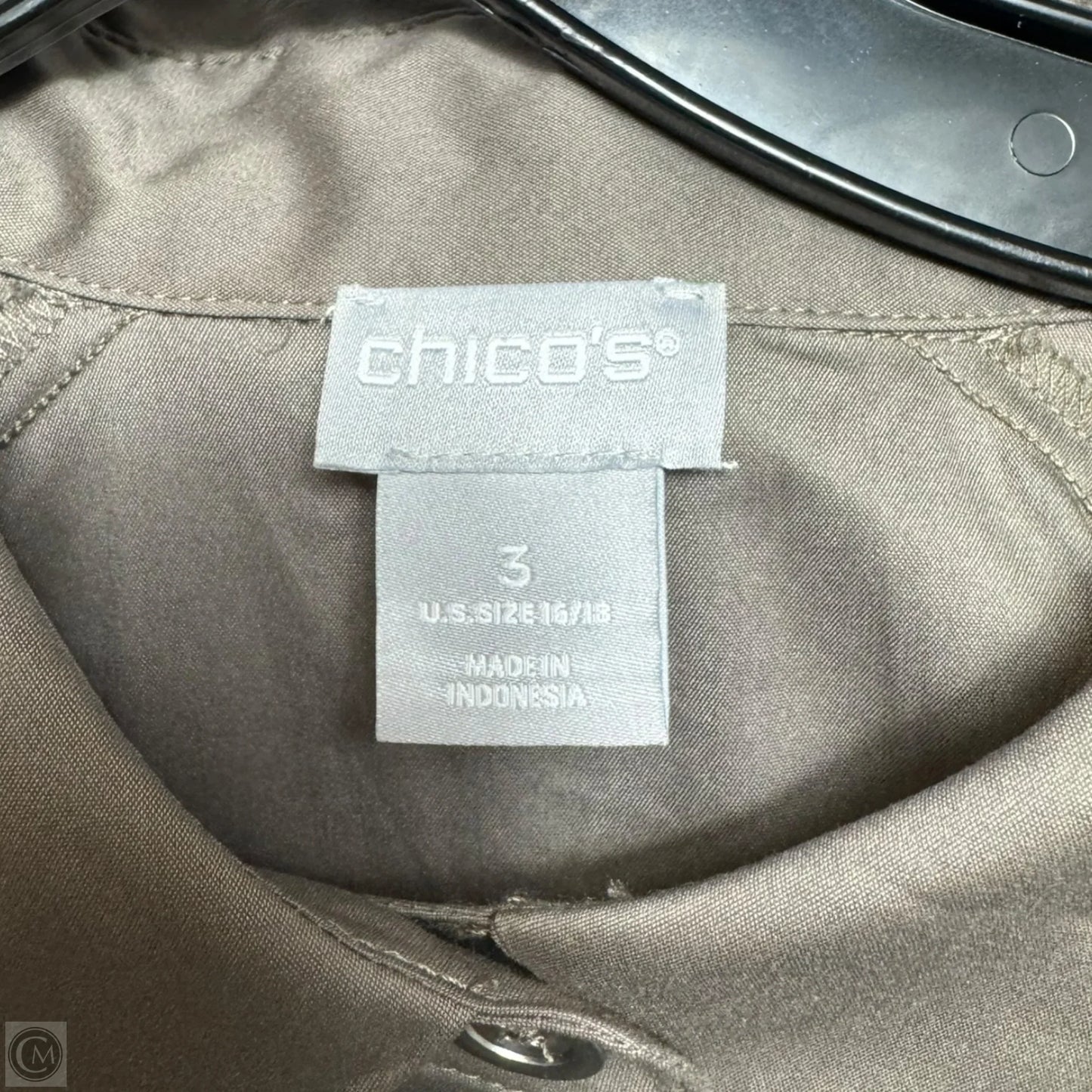 Dress Casual Midi By Chicos In Taupe, Size: Xl