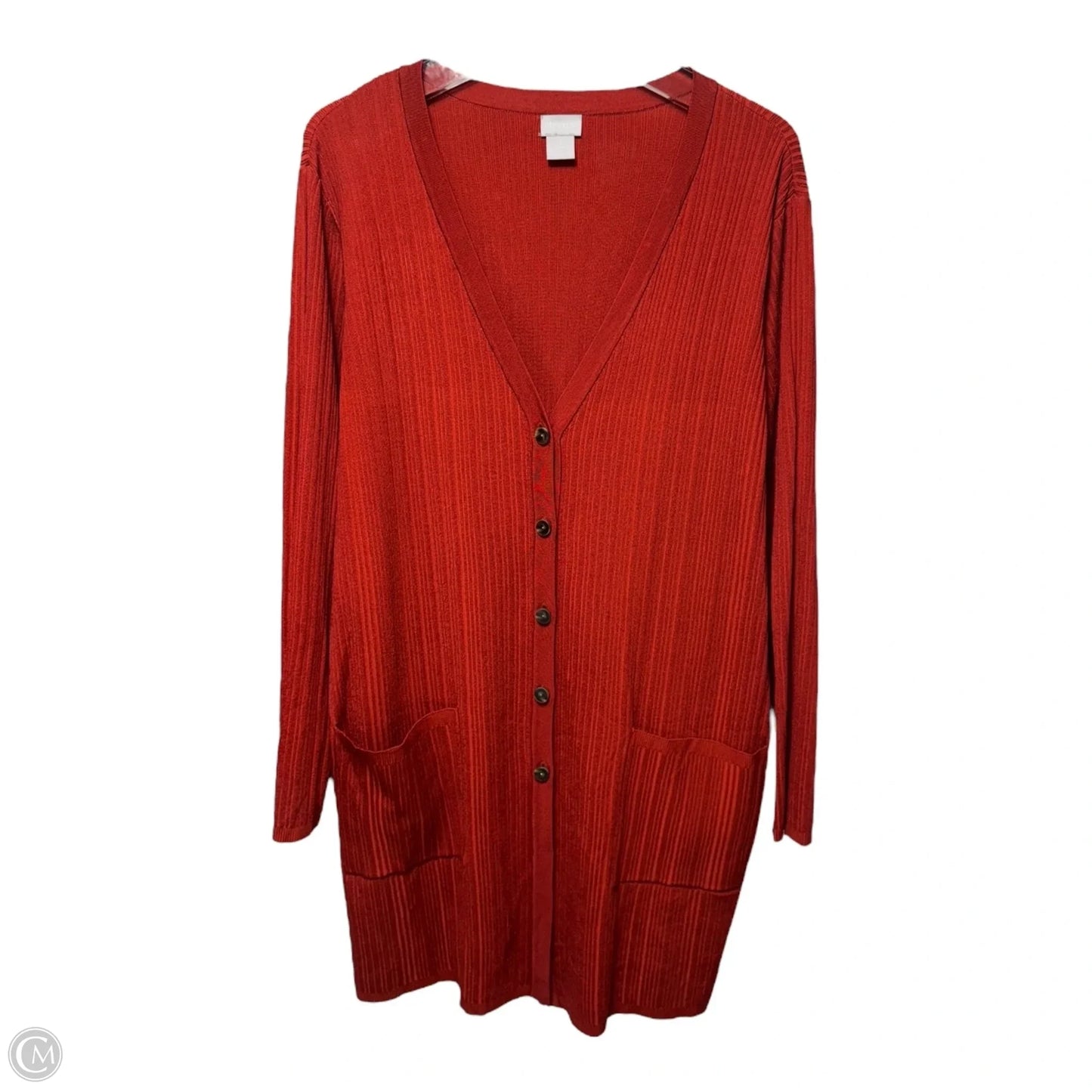 Sweater 2pc By Chicos In Red, Size: Xl