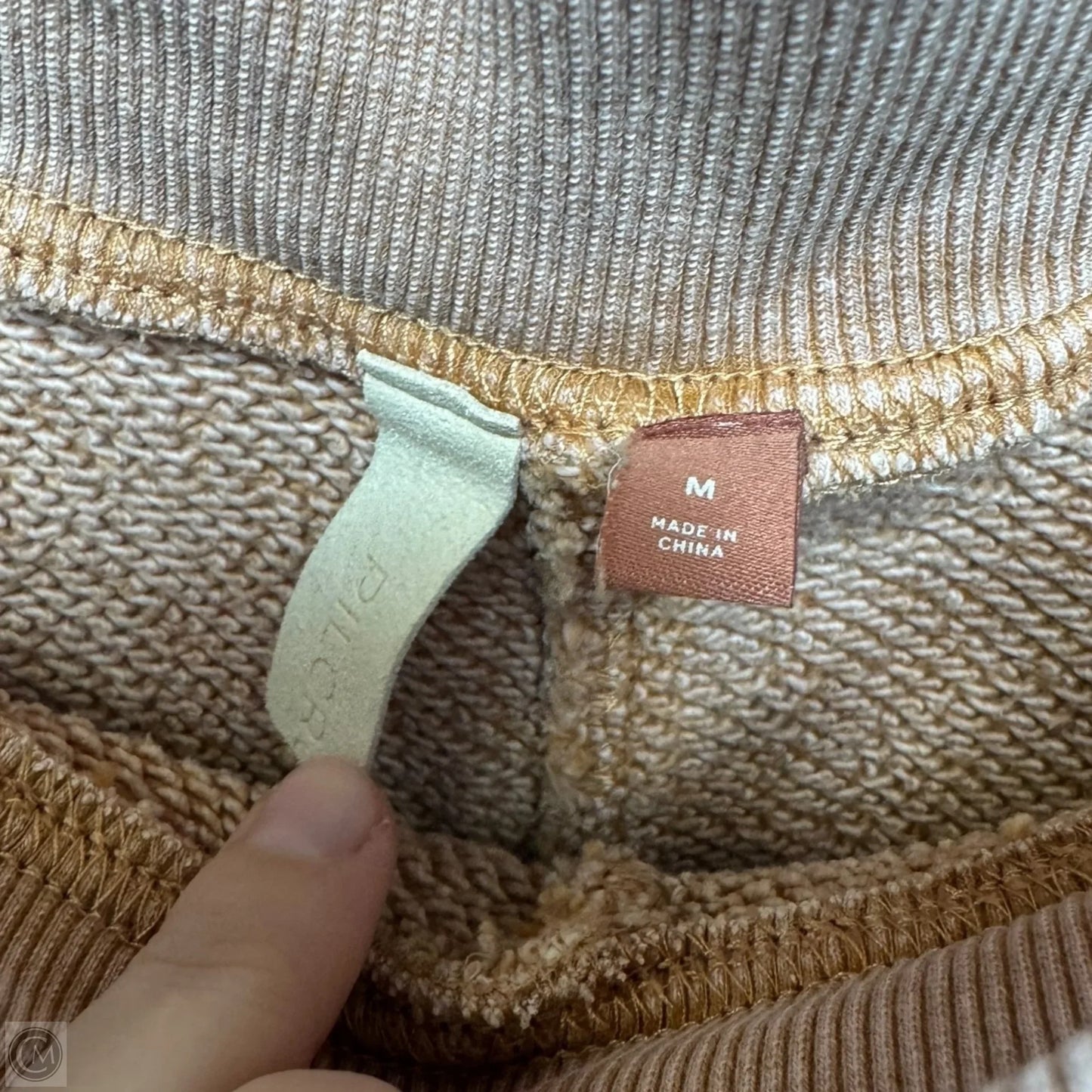 Off Shoulder Sweatshirt By Pilcro In Pink, Size: M