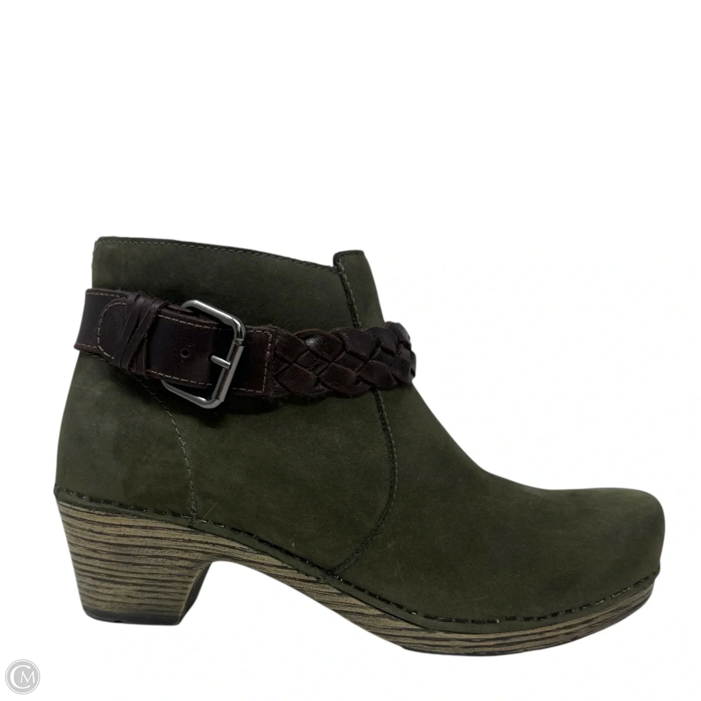 Michelle Nubuck Ankle Bootie By Dansko In Green, Size: 7.5