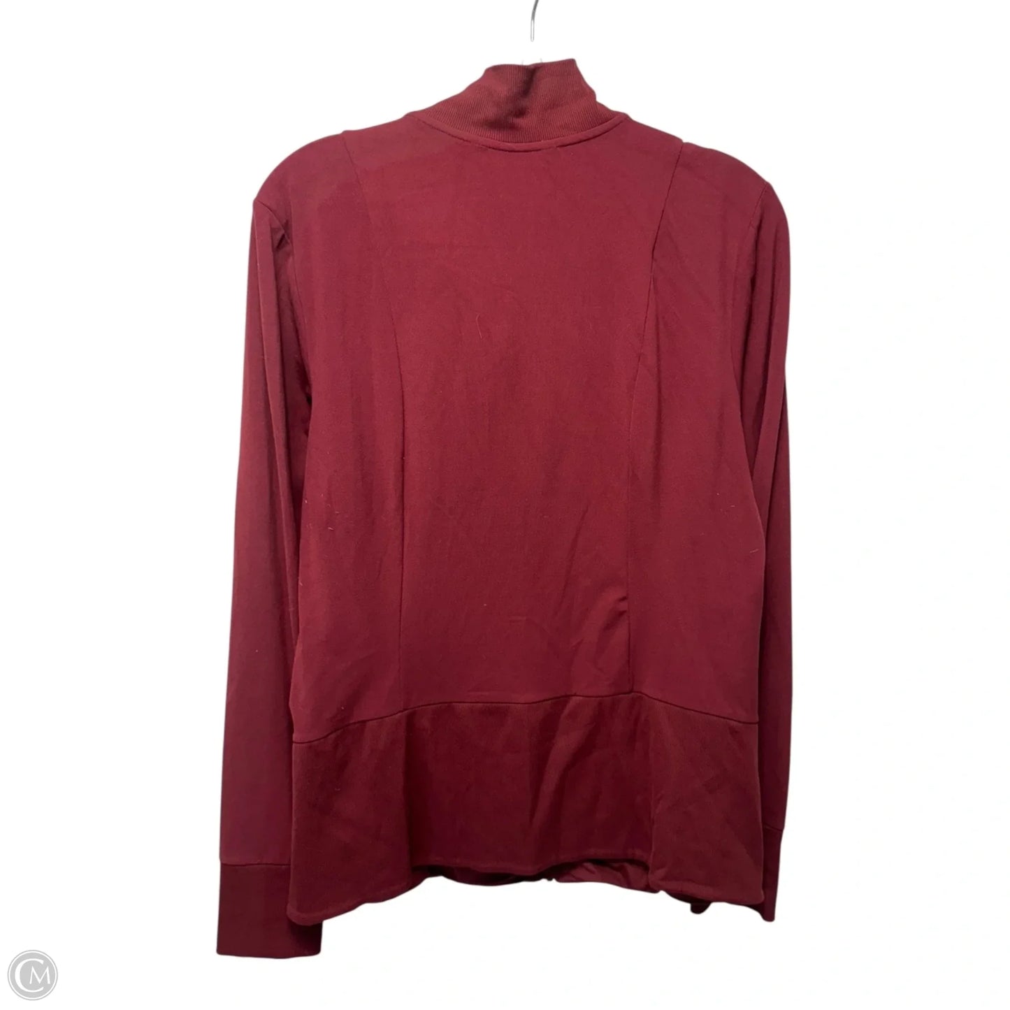 Athletic Jacket By Athleta In Maroon, Size: L