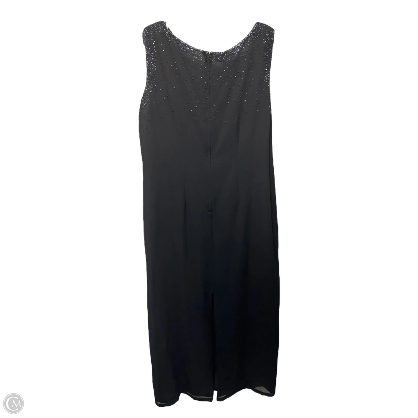 Beaded Dress Casual Maxi By Jkara In Black, Size: 18