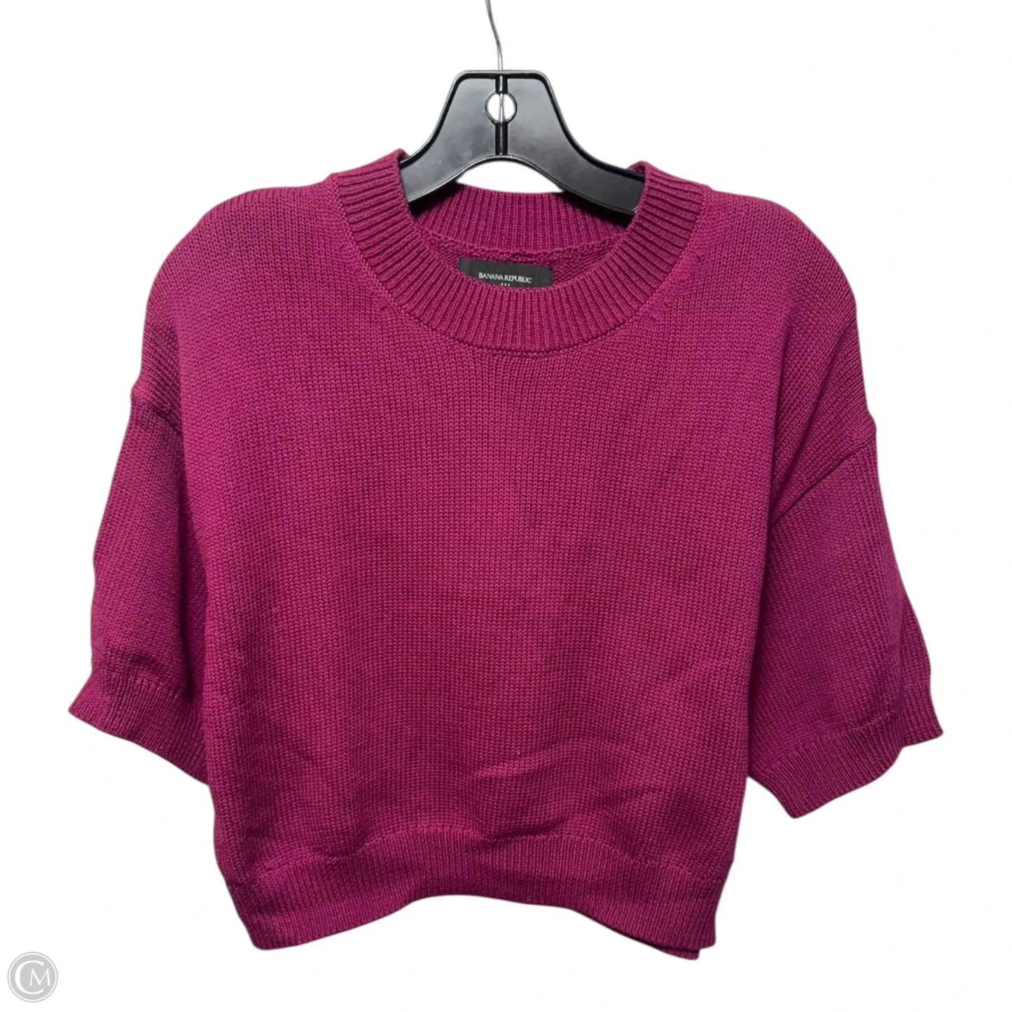 Cropped Sweater By Banana Republic In Pink, Size: S