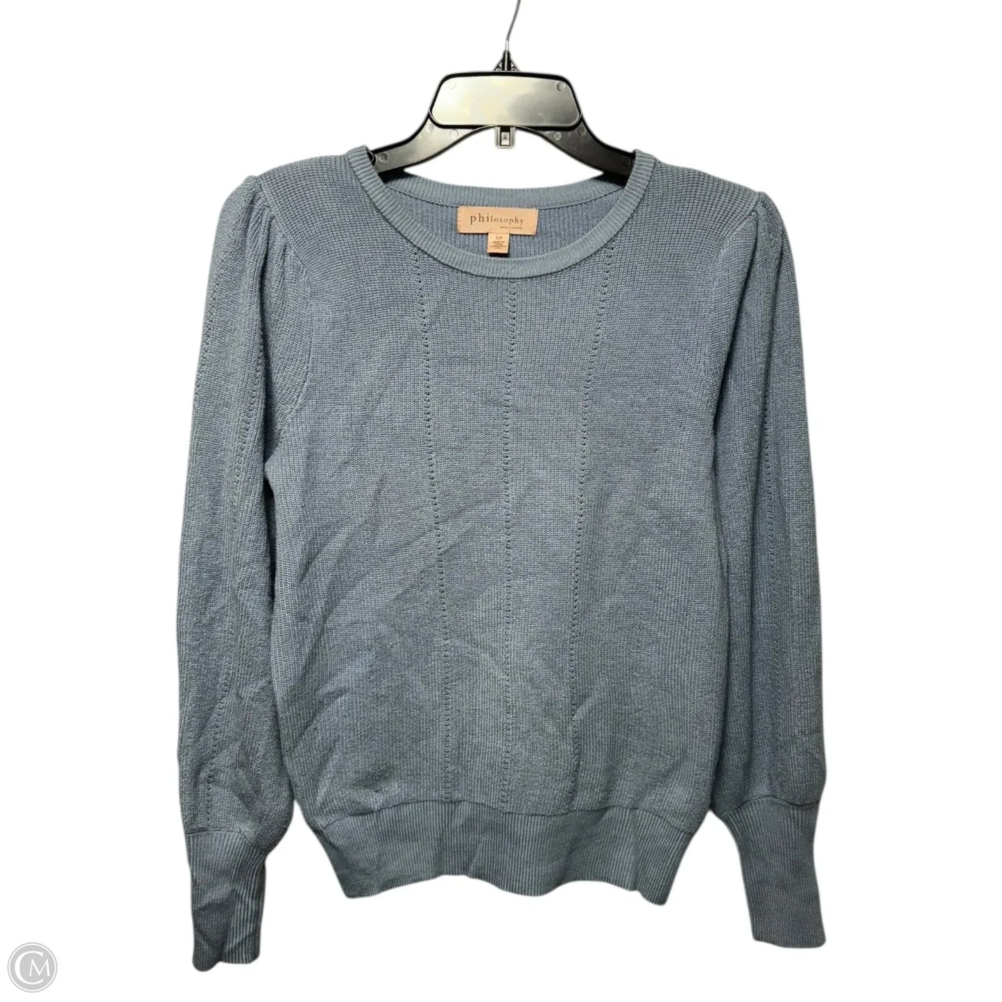 Sweater By Philosophy In Blue, Size: S