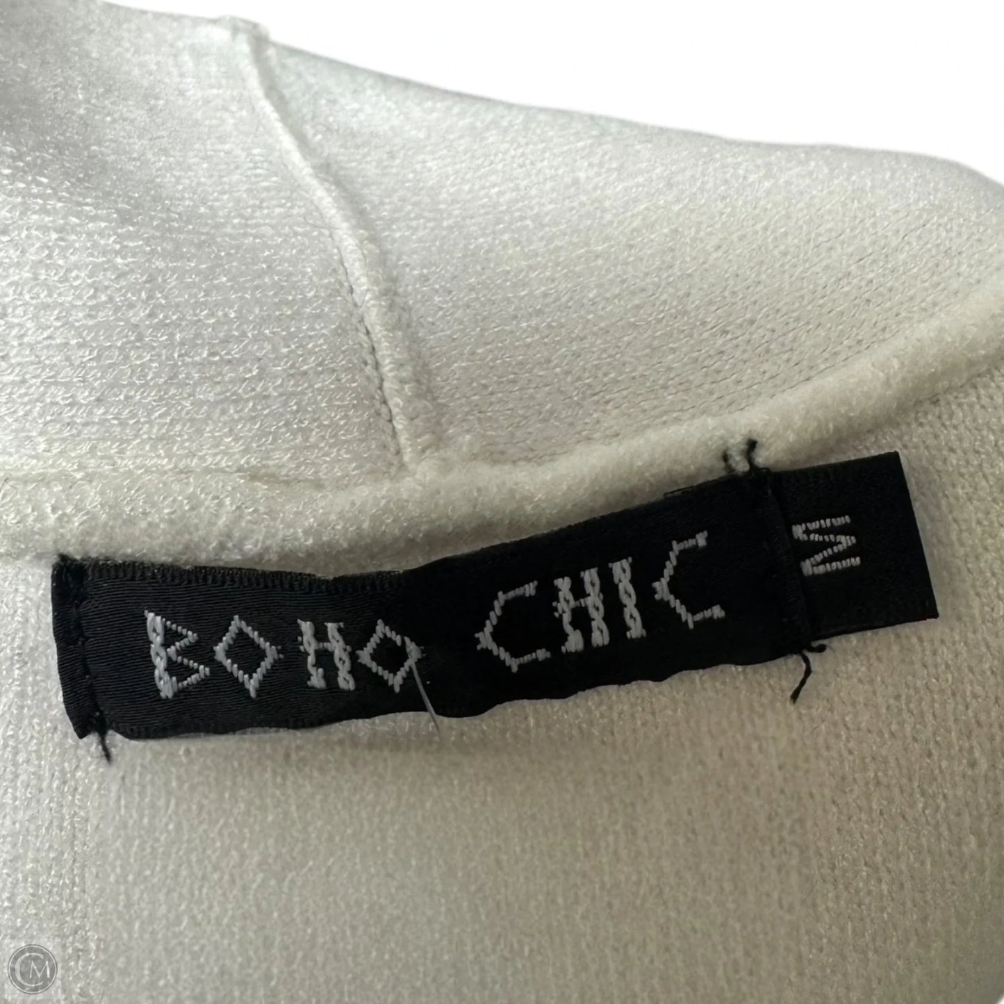 Sweater Cardigan By Boho Chic In Black & White, Size: M