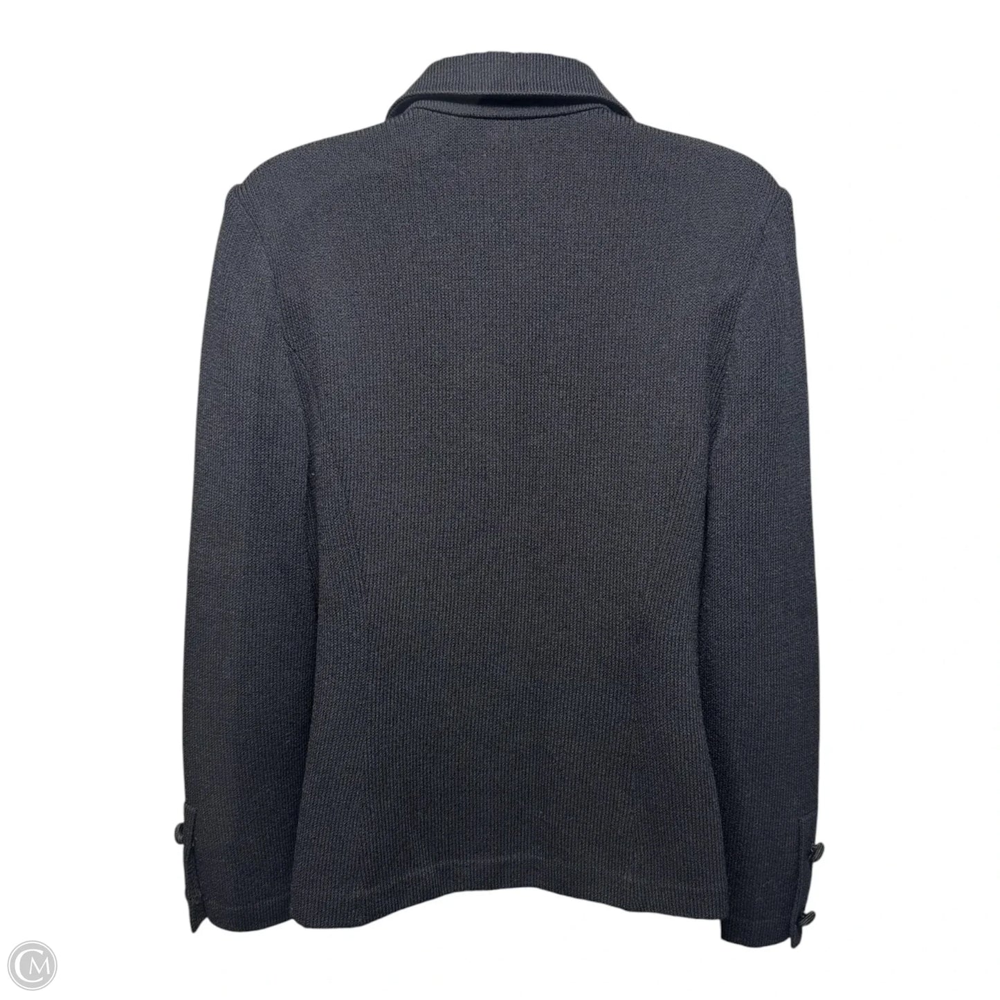 Knit Blazer Luxury Designer By St John Collection In Black, Size: 4