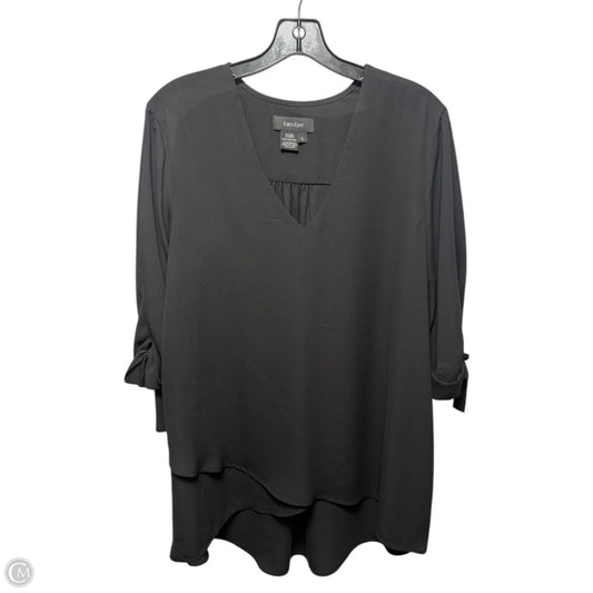 Top 3/4 Sleeve By Karen Kane In Clear, Size: Xl