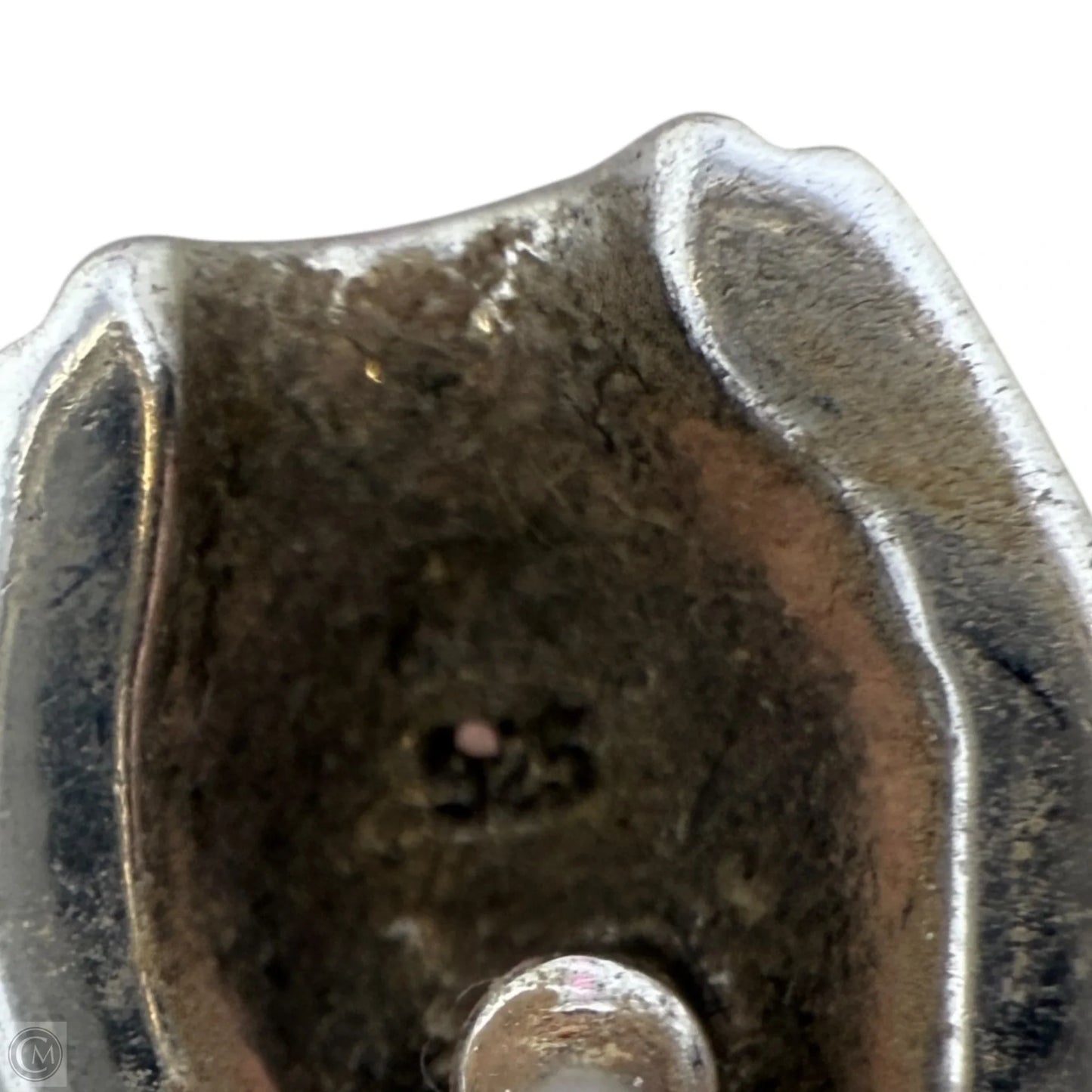 Inlaid Fire Opal & Sterling Silver Stud Earrings