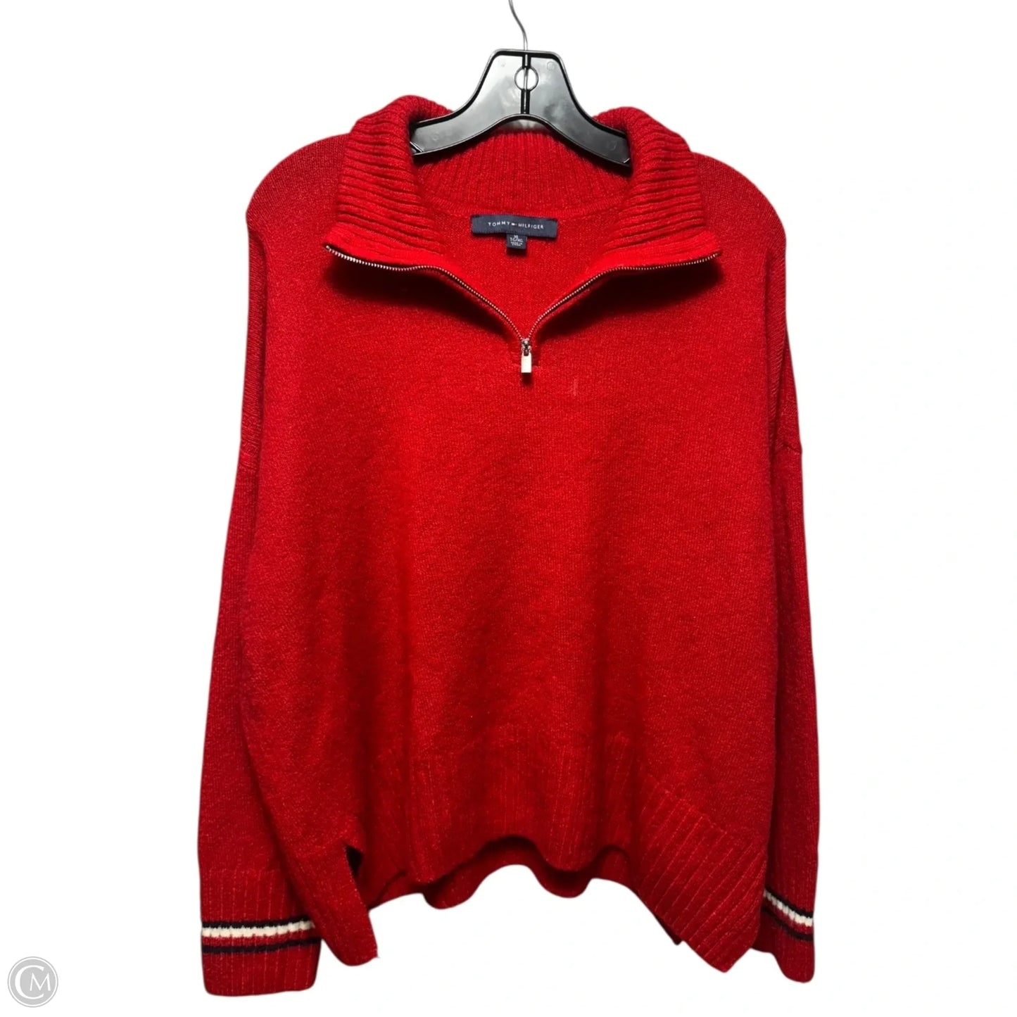 Sweater By Tommy Hilfiger In Red, Size: Xl
