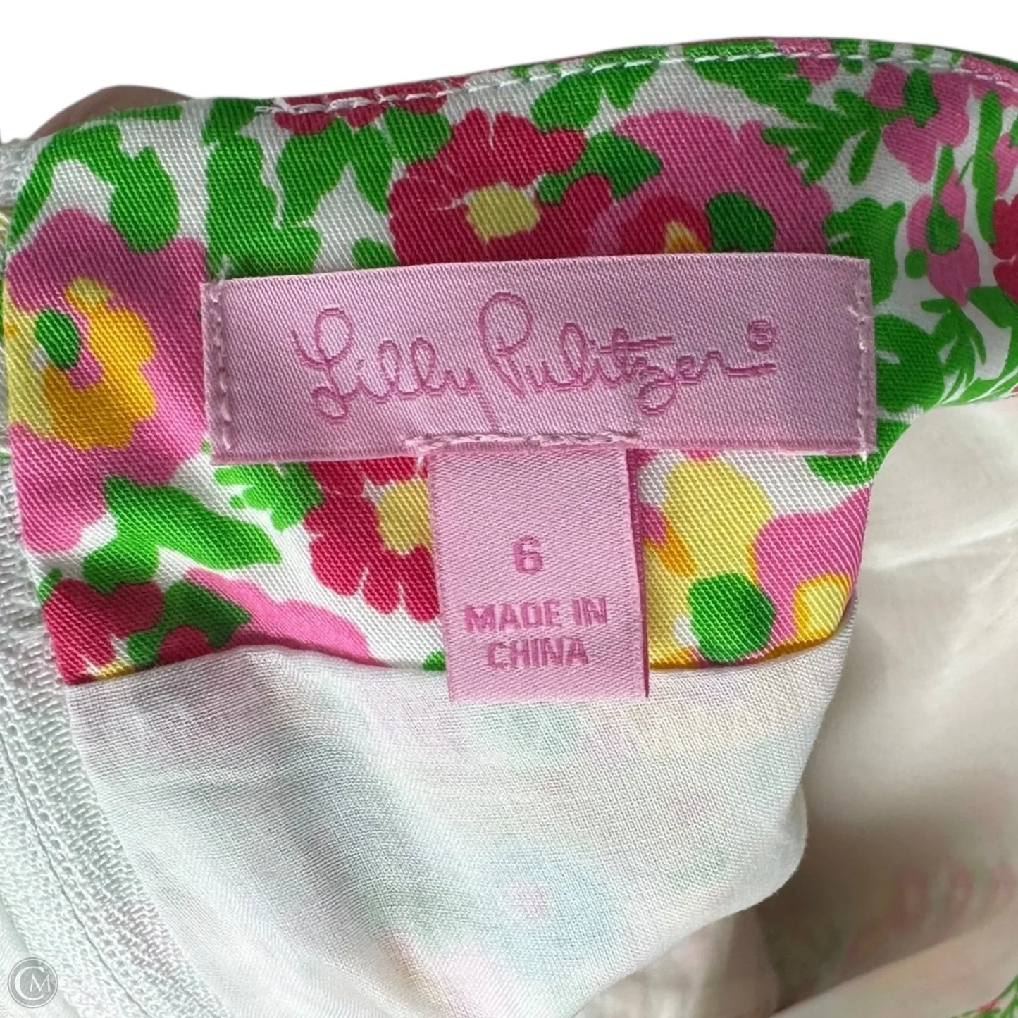 Callie Skirt Designer By Lilly Pulitzer In Resort White Mini Gardens By The Sea, Size: 6