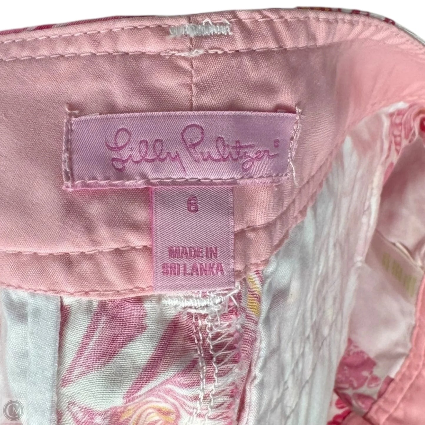 Callahan Shorts Designer By Lilly Pulitzer In Hotty Pink Sailors Valentine, Size: 6