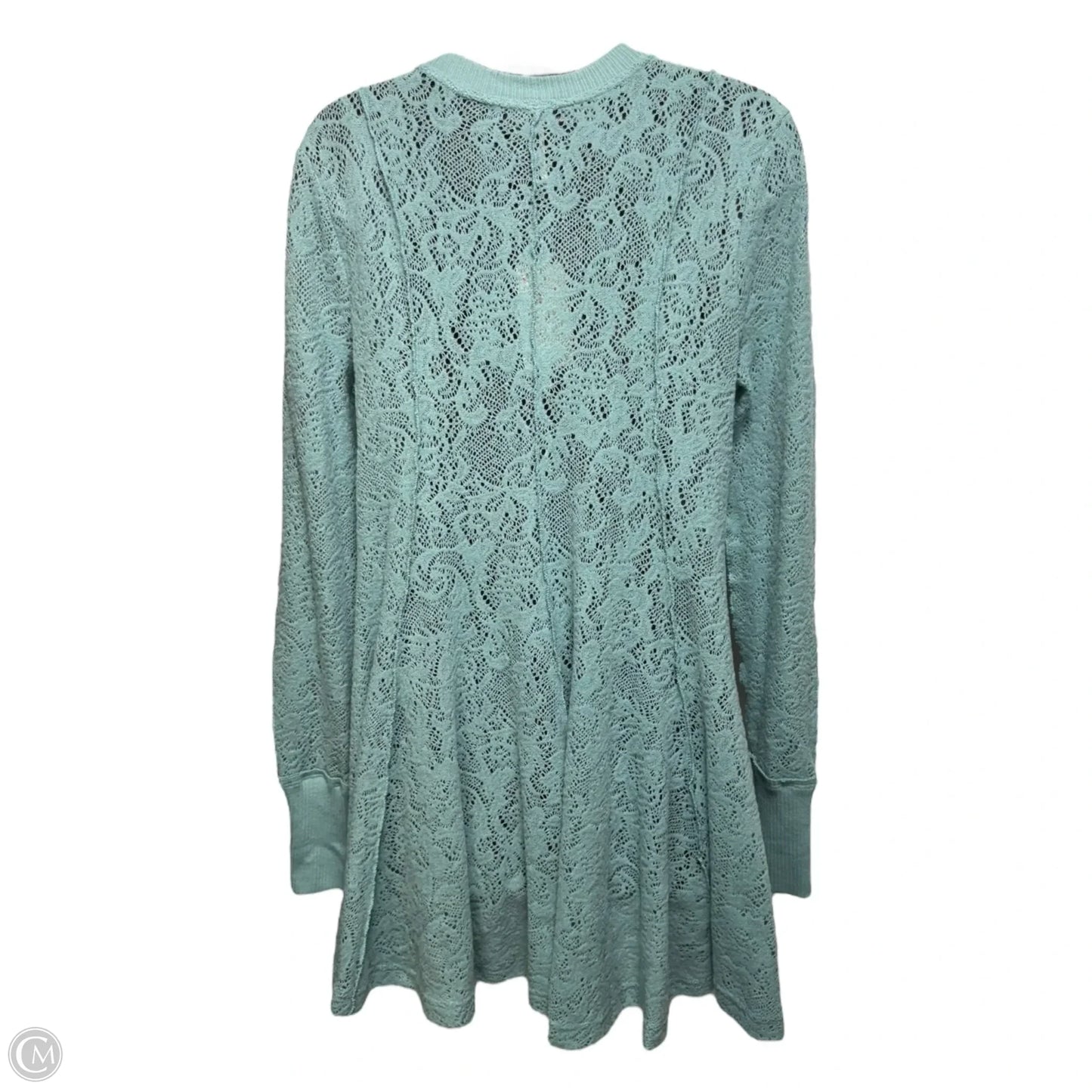 Coffee In The Morning Tunic Sweater-dress By Free People In Astral Sea, Size: S
