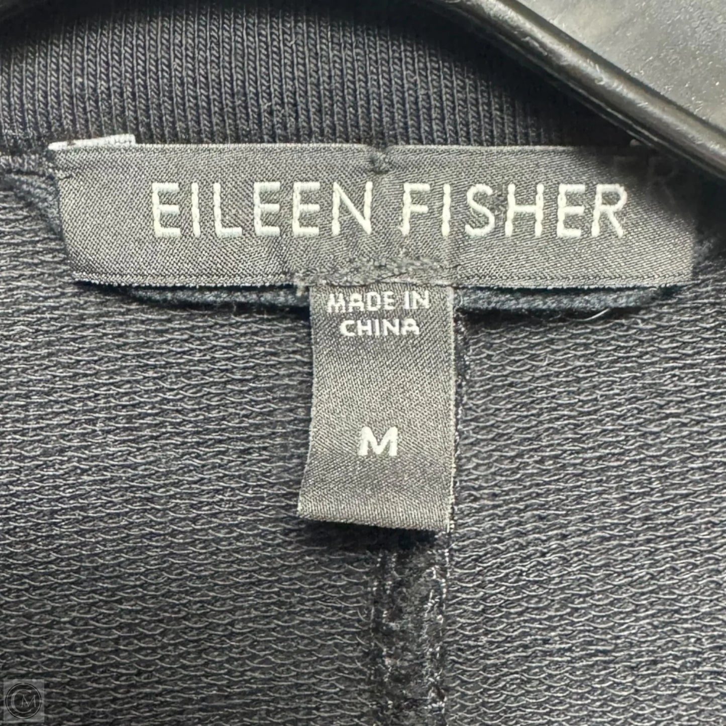 Coat Peacoat By Eileen Fisher In Black, Size: M