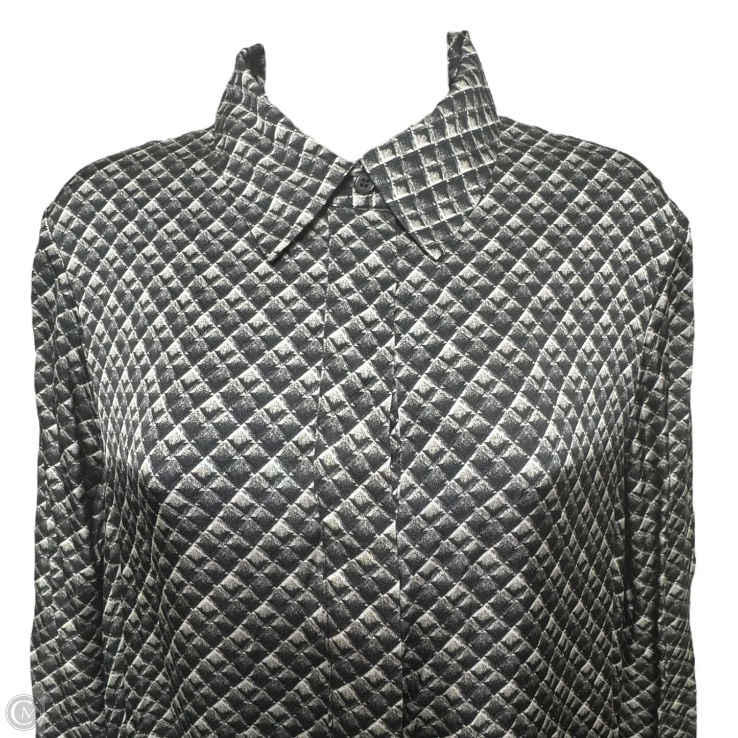 Geometric-Print Maxi Shirt Dress By Cos In Multi-colored, Size: 6