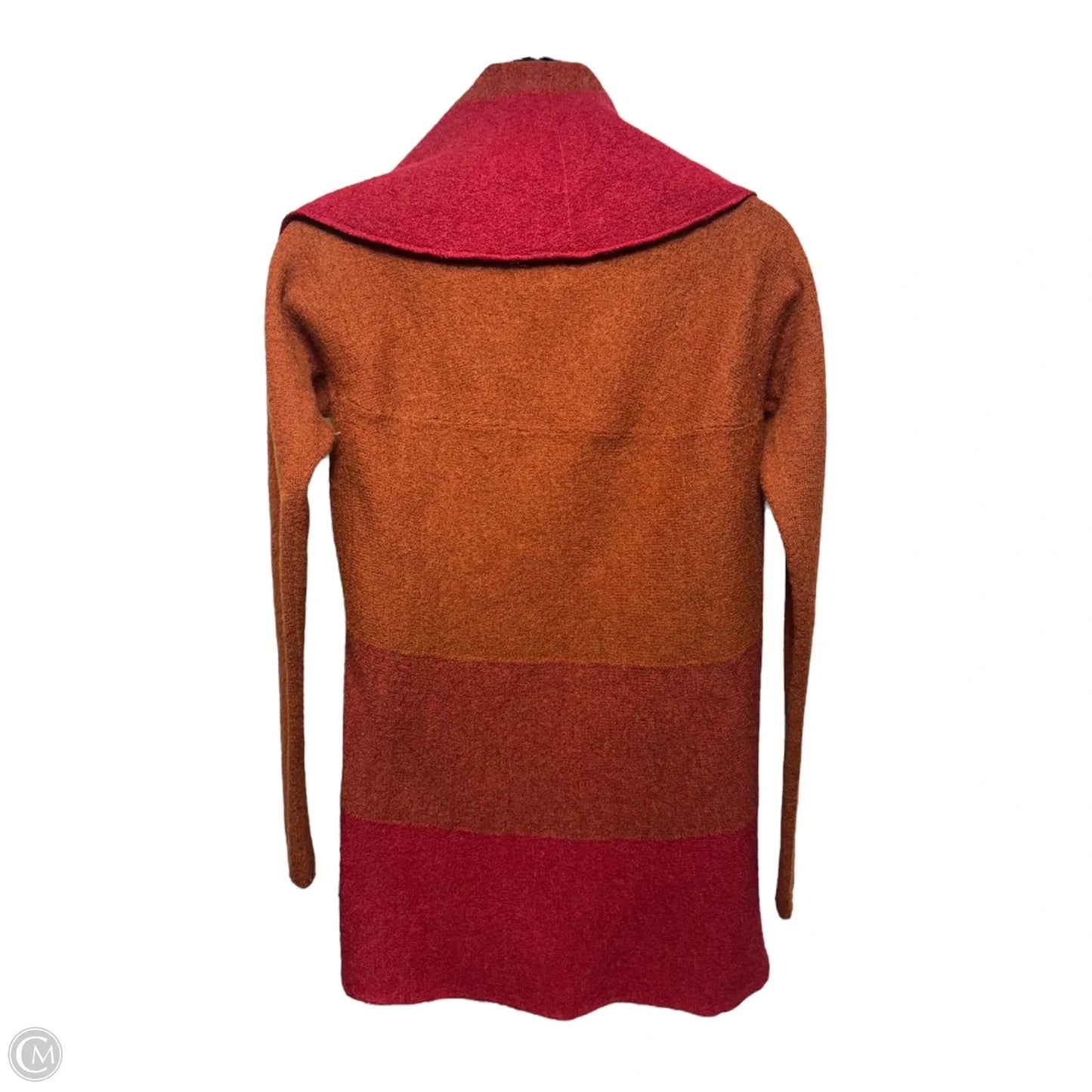 Merino Wool Sweater Cardigan By Eileen Fisher In Multi-colored, Size: S
