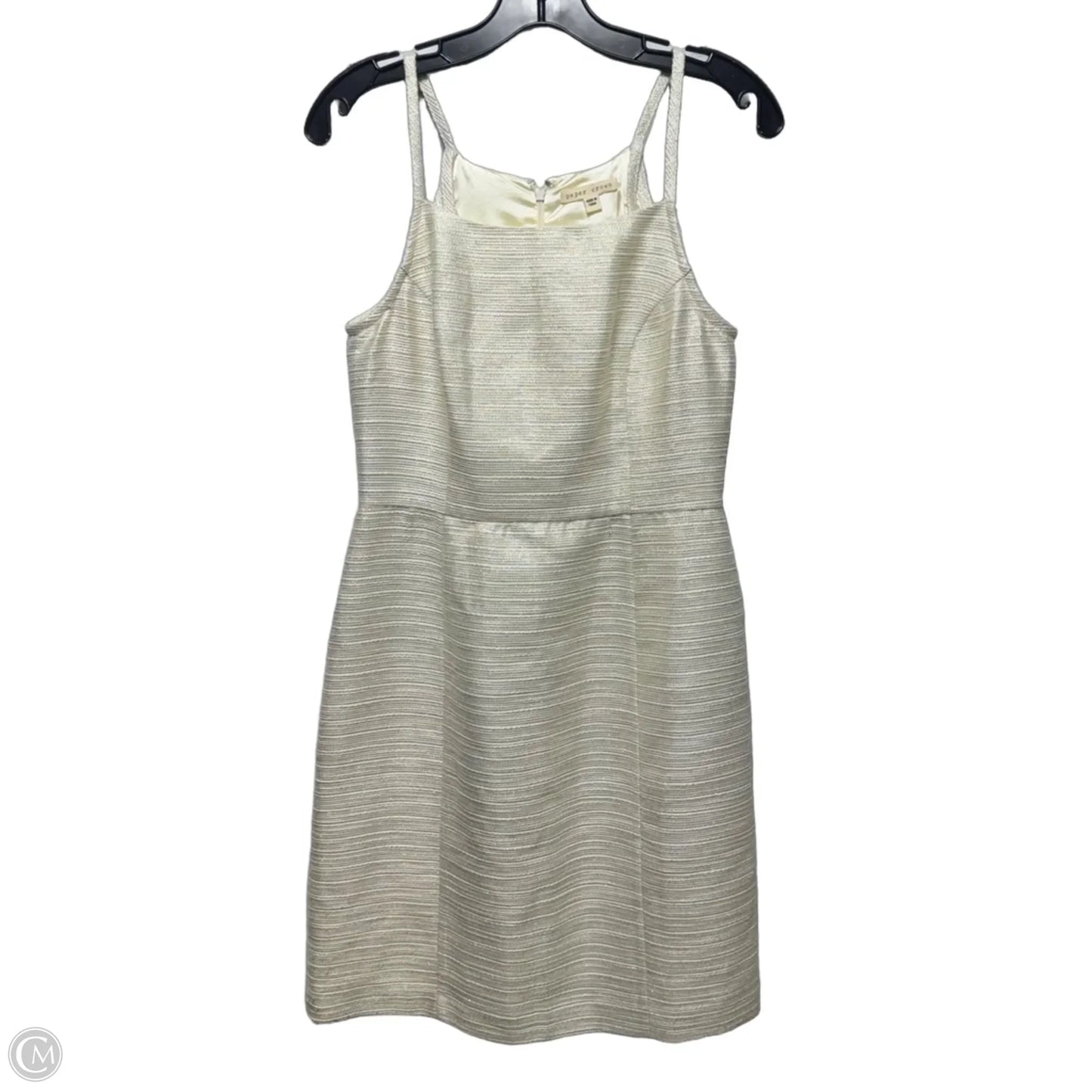 Dress Casual Midi By Paper Crown In Gold, Size: 6