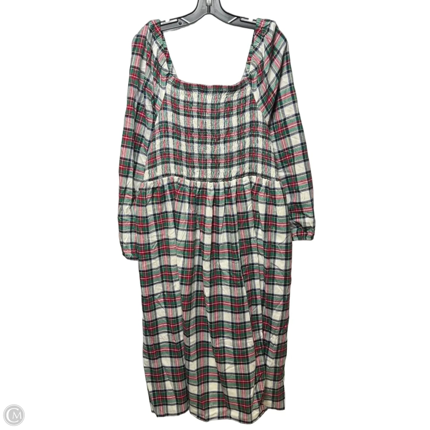 Dress Casual Maxi By Lane Bryant In Plaid Pattern, Size: 22