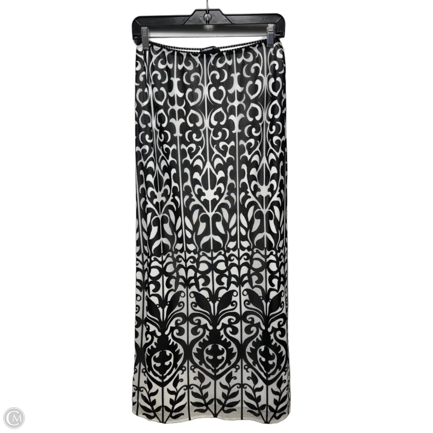 Mesh Skirt Maxi By Vivienne Tam In Black & White, Size: 2