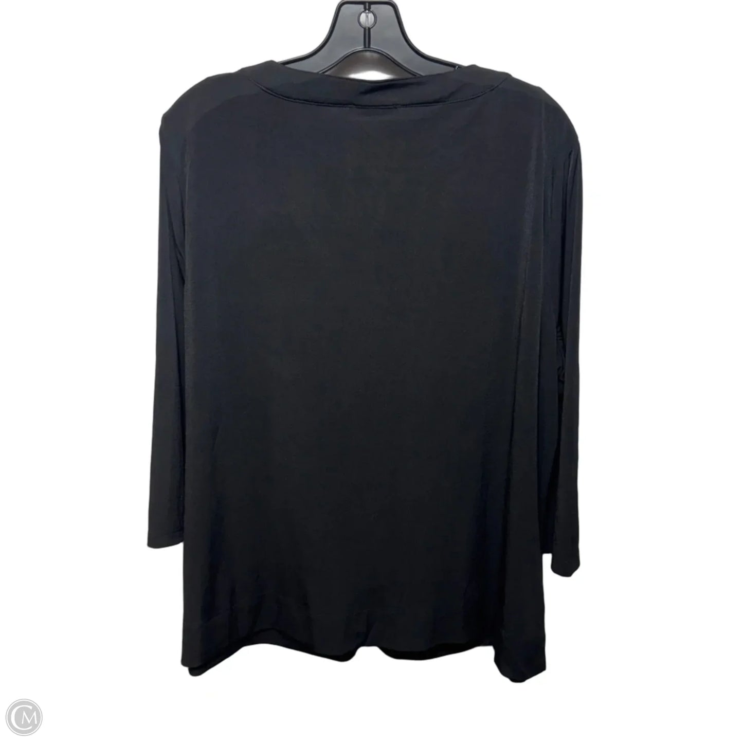 Top Long Sleeve By Tahari In Black, Size: M ESTIMATED