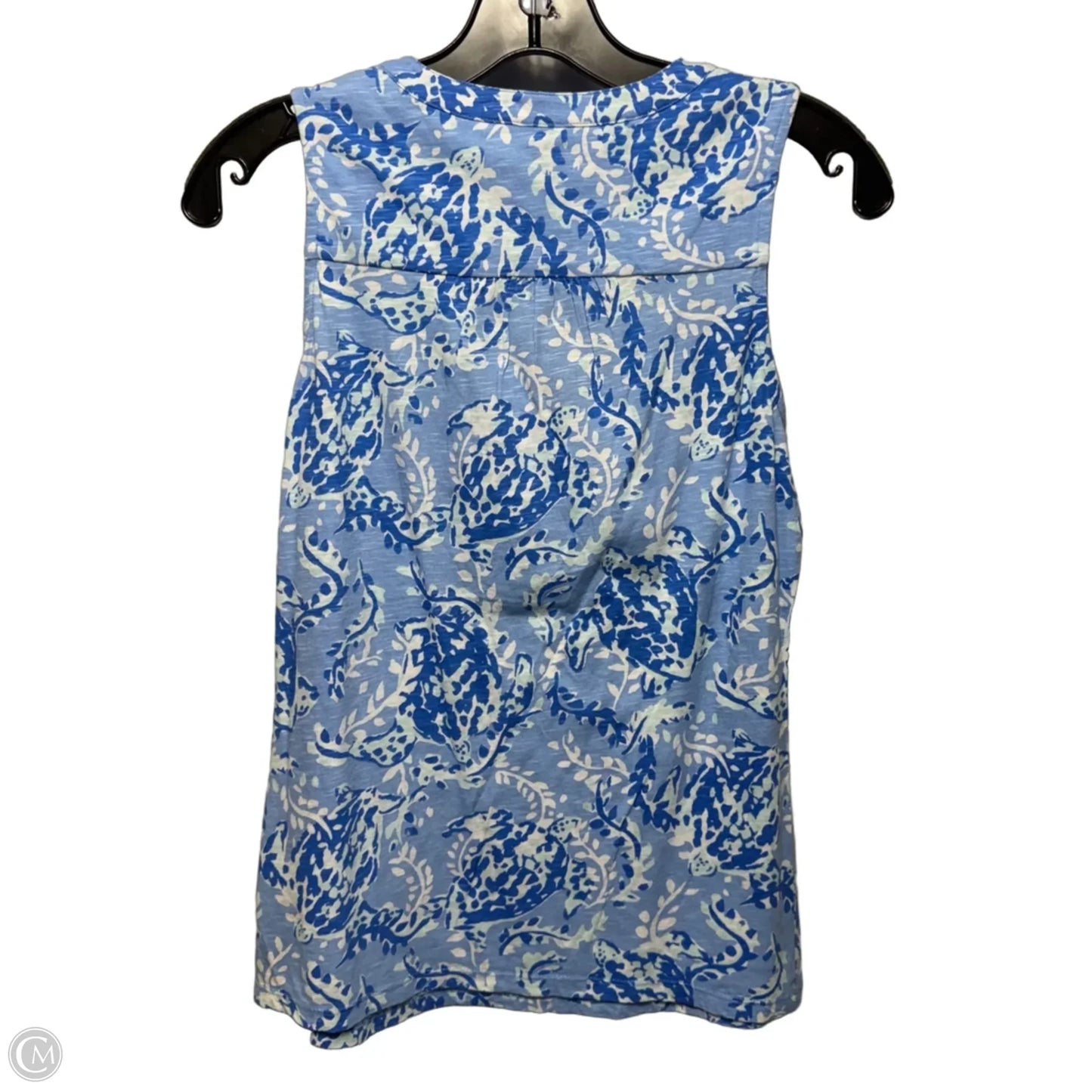 Top Sleeveless Designer By Lilly Pulitzer In Blue, Size: Xs