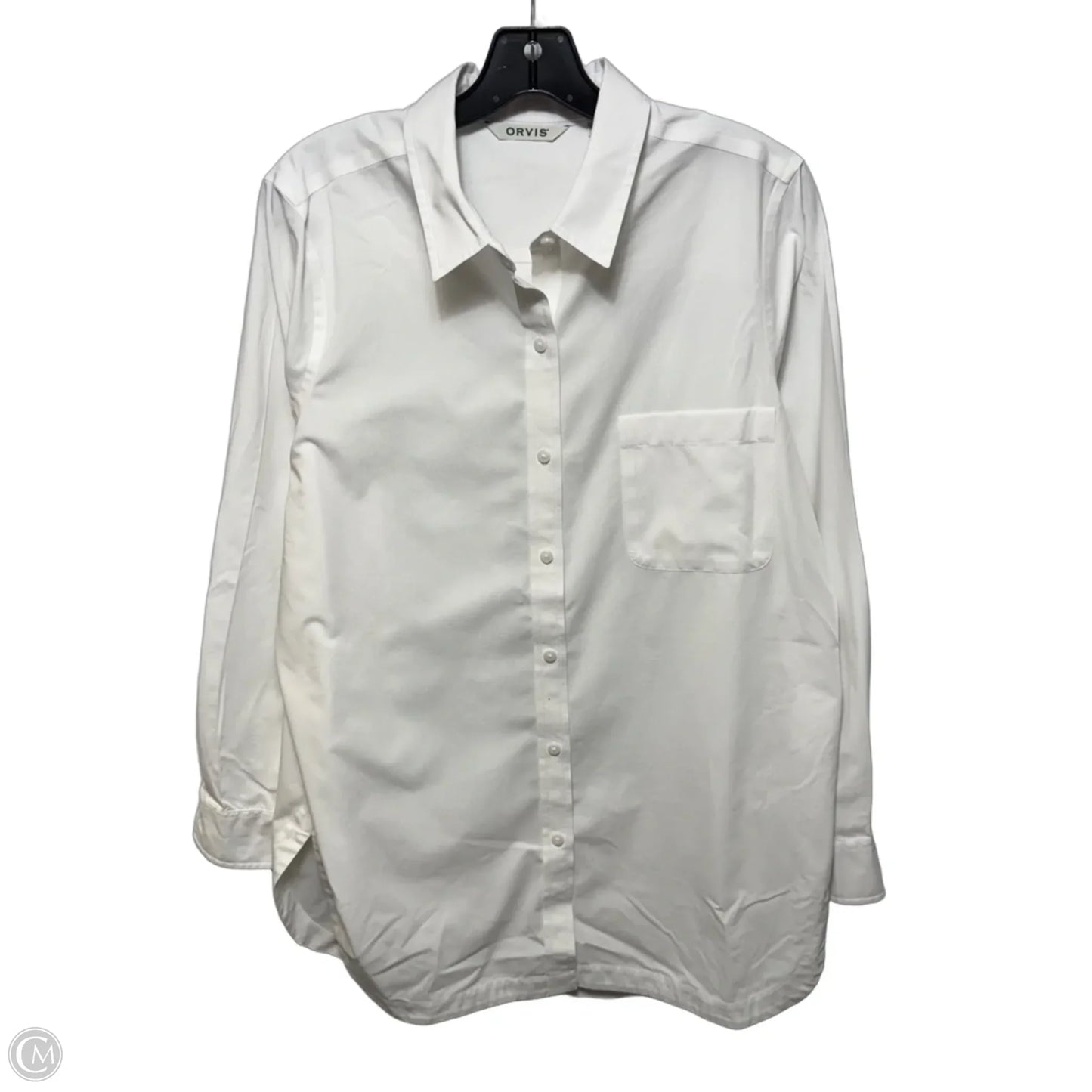Top Long Sleeve By Orvis In White, Size: 16