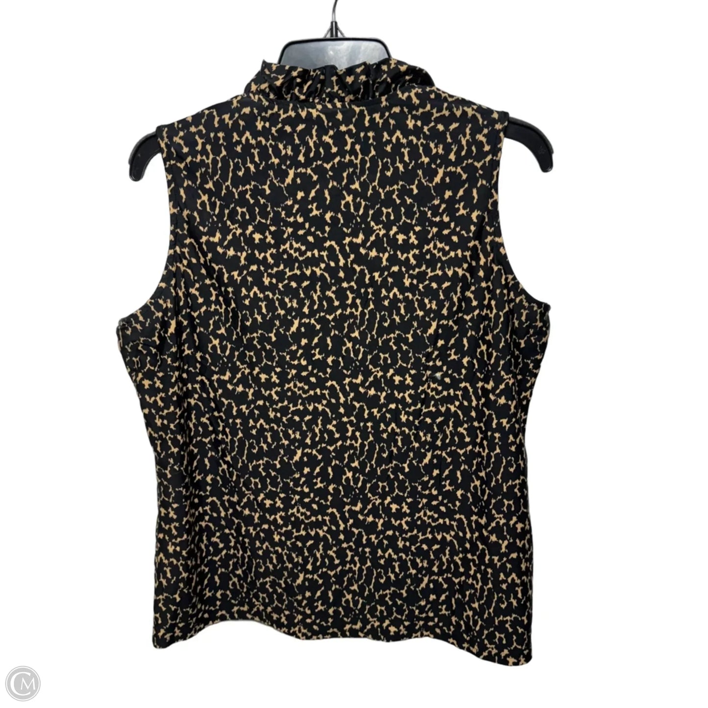 Top Sleeveless By Jude Connally In Black & Tan, Size: L