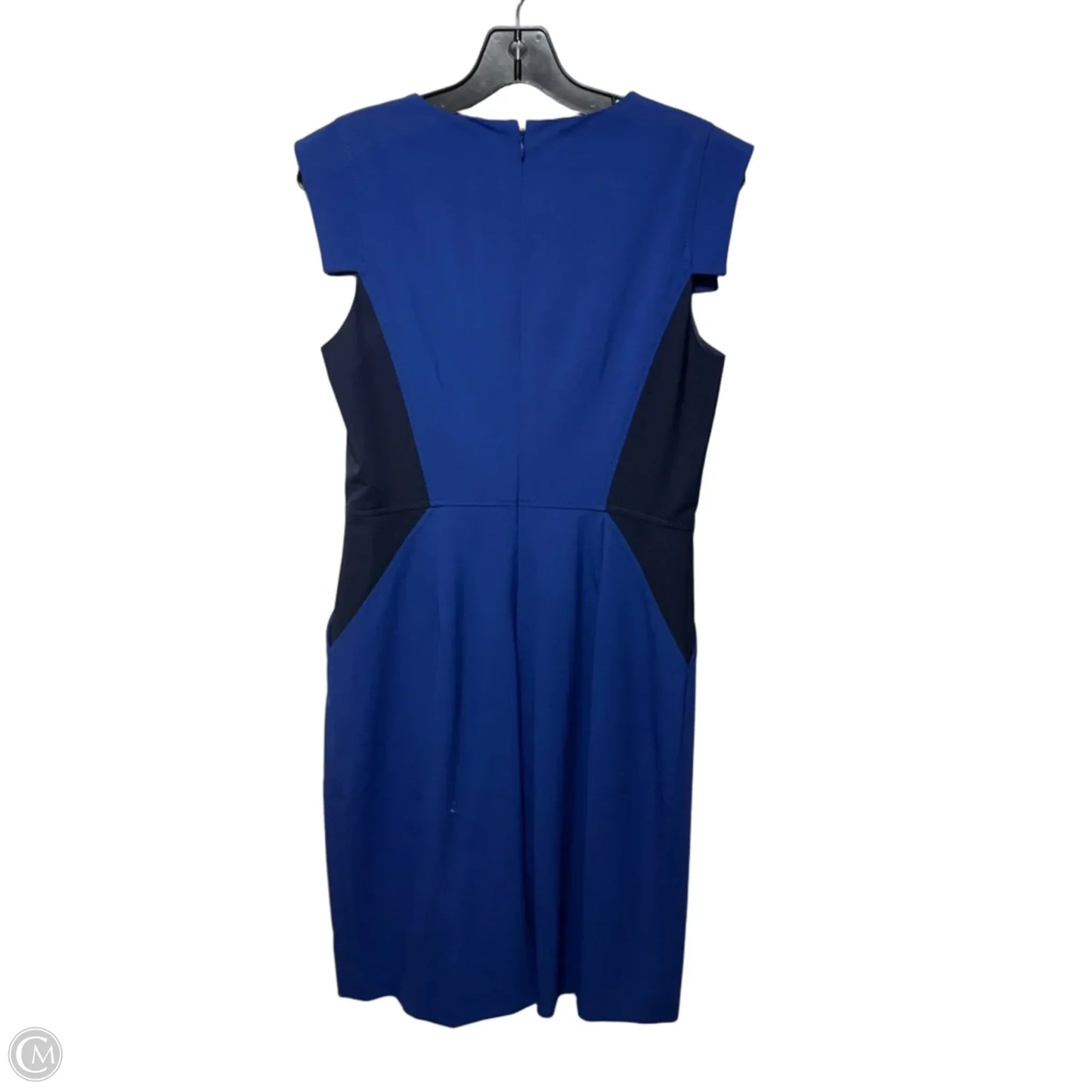 Dress Casual Midi By J. Crew In Black & Blue, Size: 8