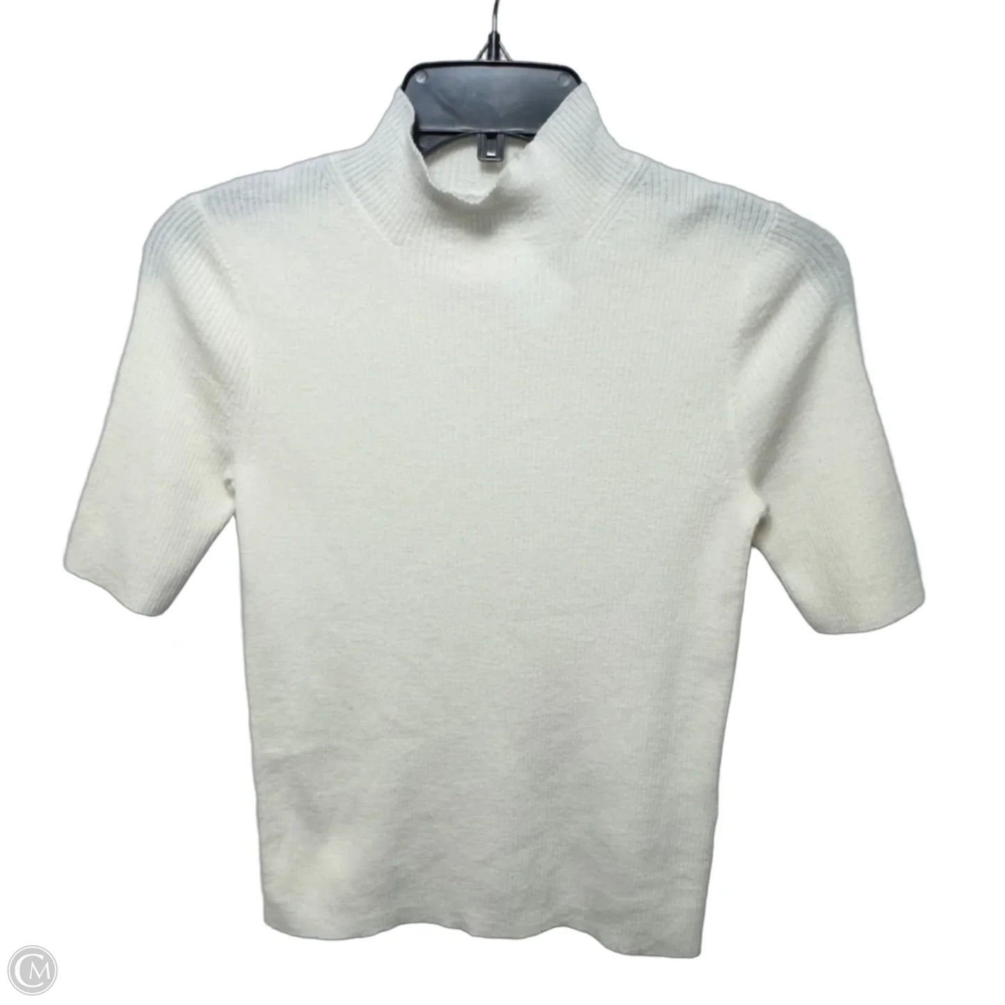 Sweater Short Sleeve By Madewell In Cream, Size: M